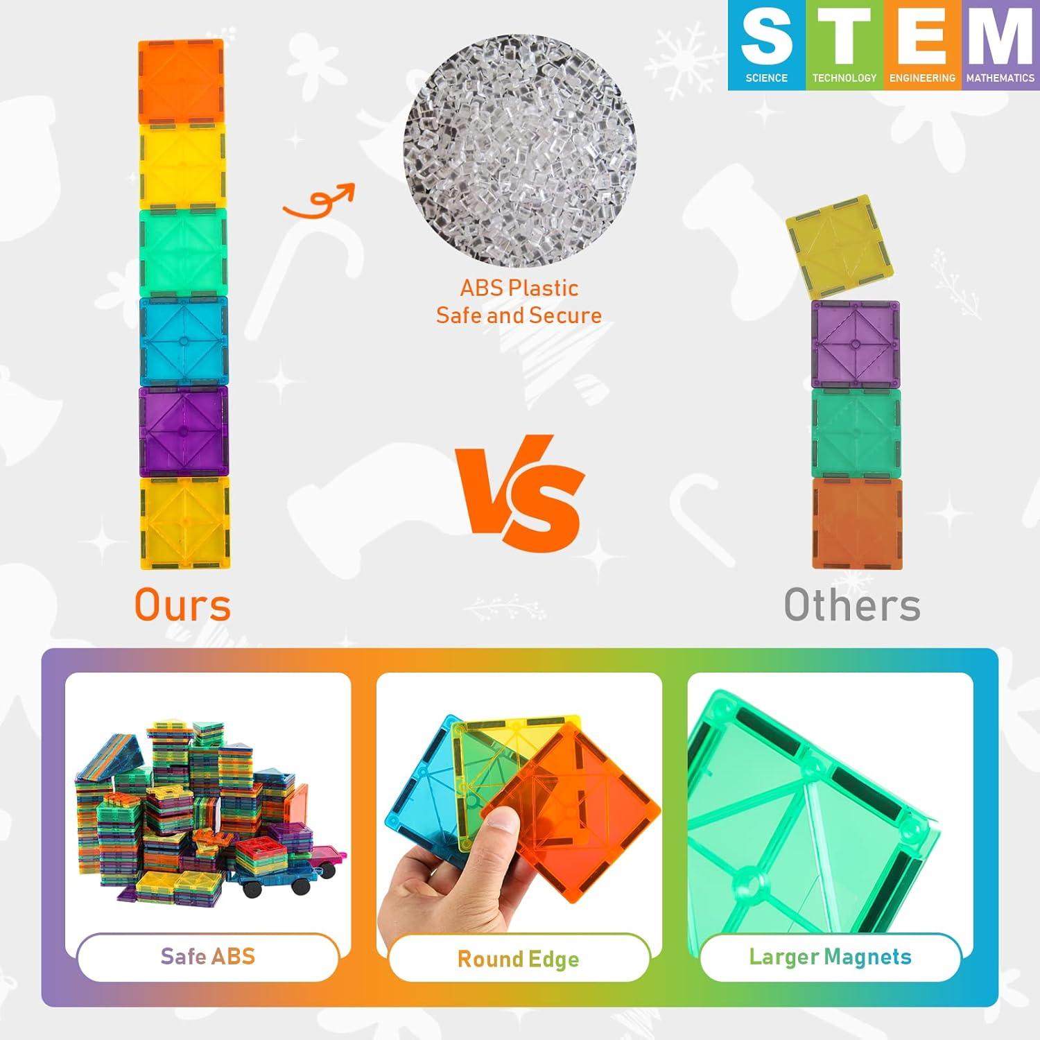 Bloques Magnéticos Bmag 67 Piezas Educativos para Niños