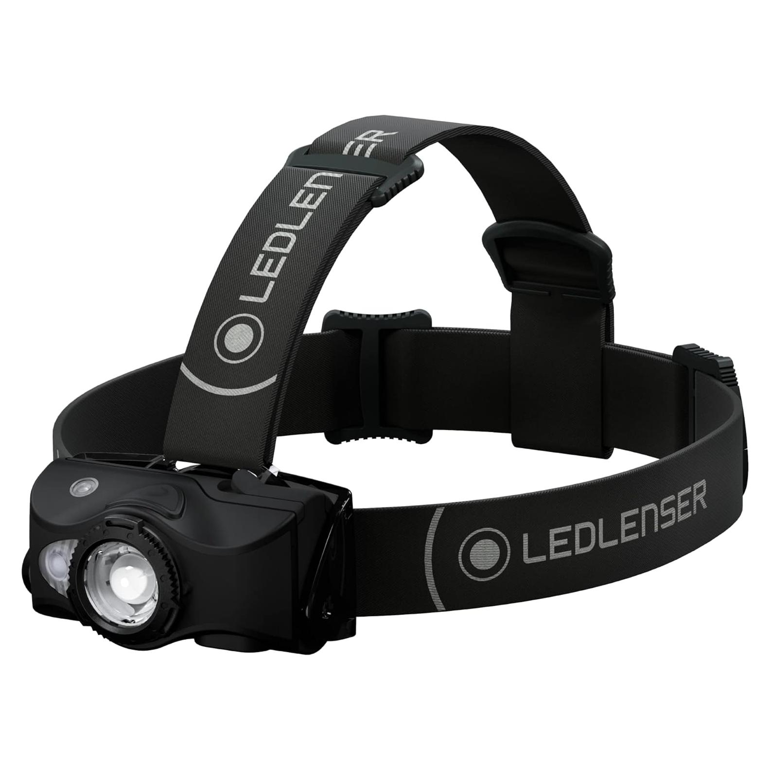 Linterna Frontal Ledlenser MH8 Recargable 600 Lúmenes Negra