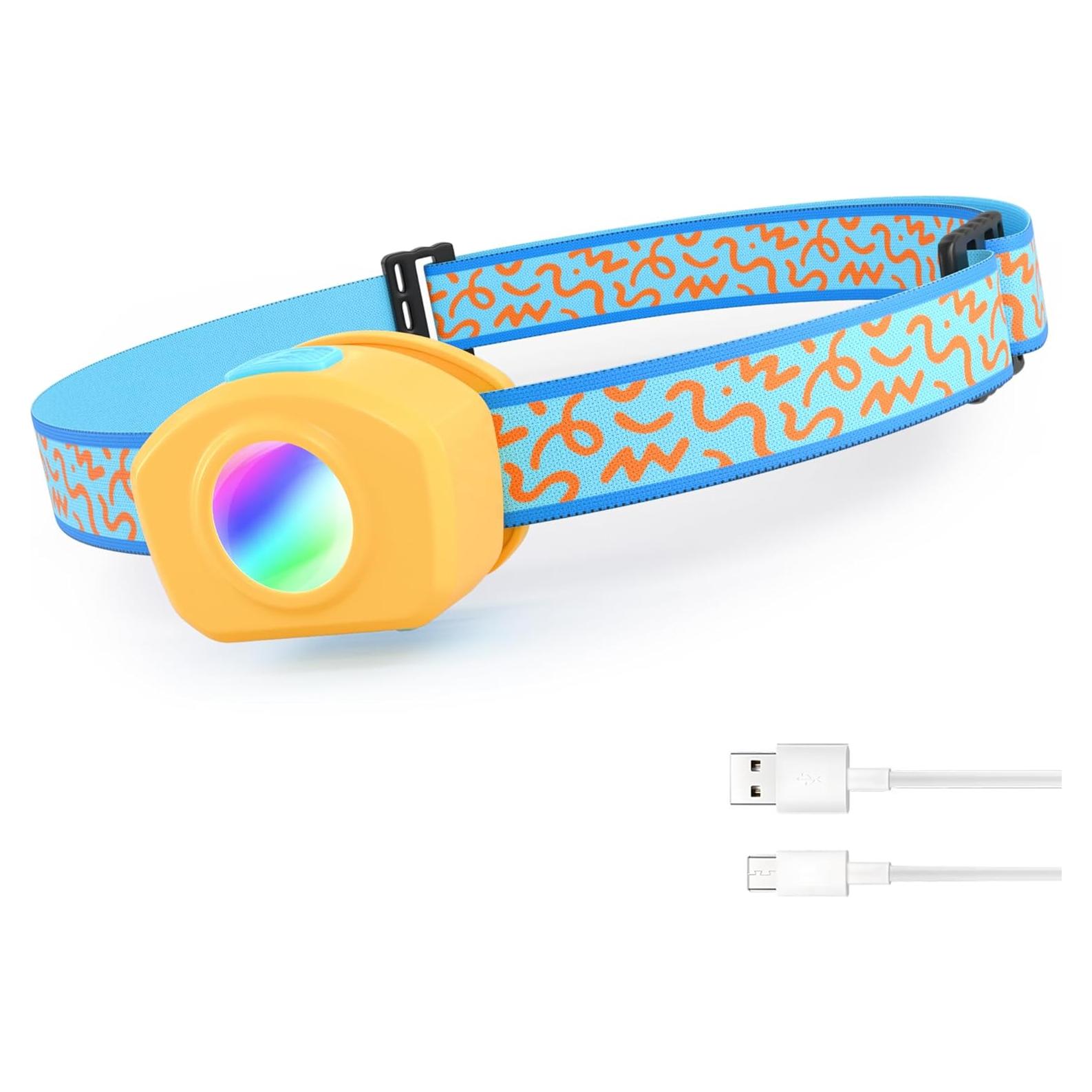 Linterna Frontal LED Recargable EverBrite para Niños 3 Modos