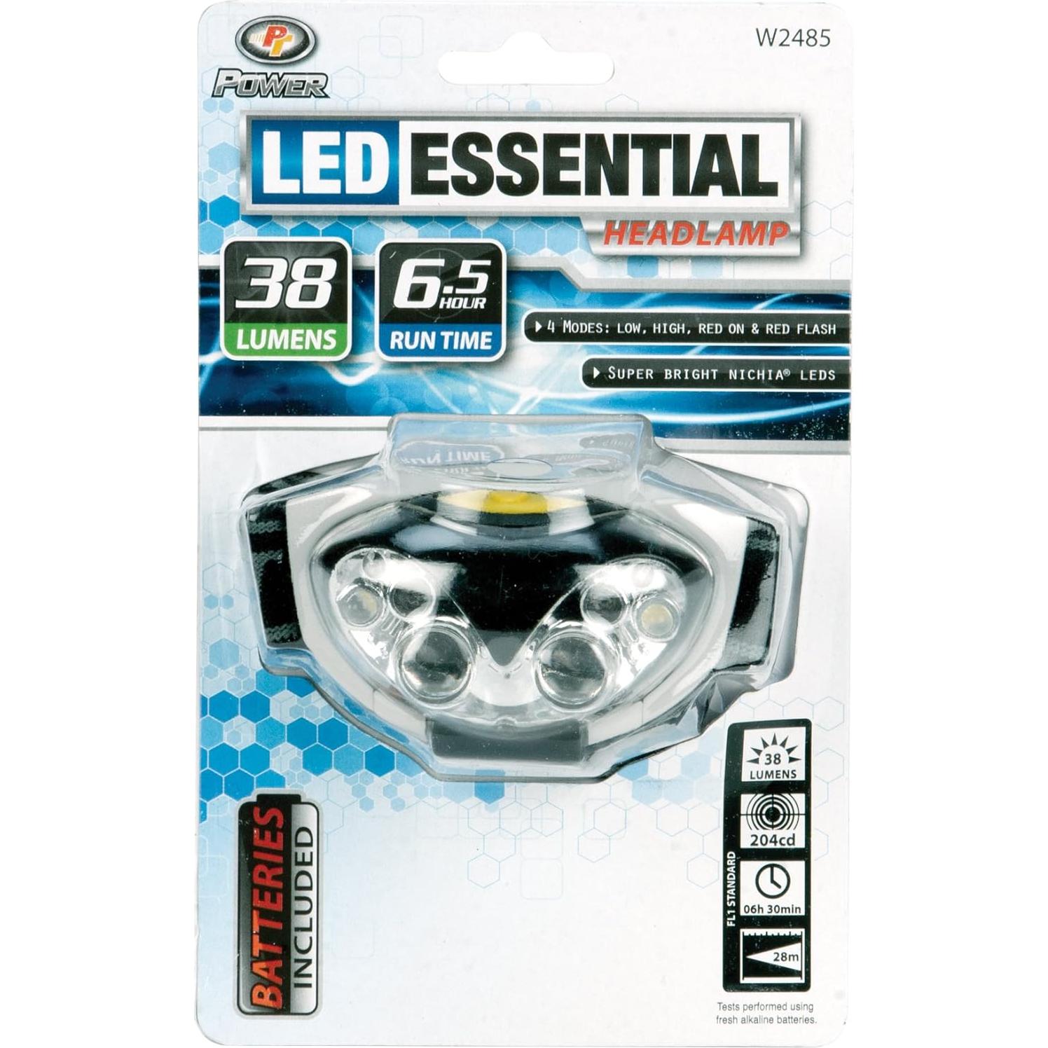 Lámpara Frontal LED Performance Tool W2485 38 Lúmenes
