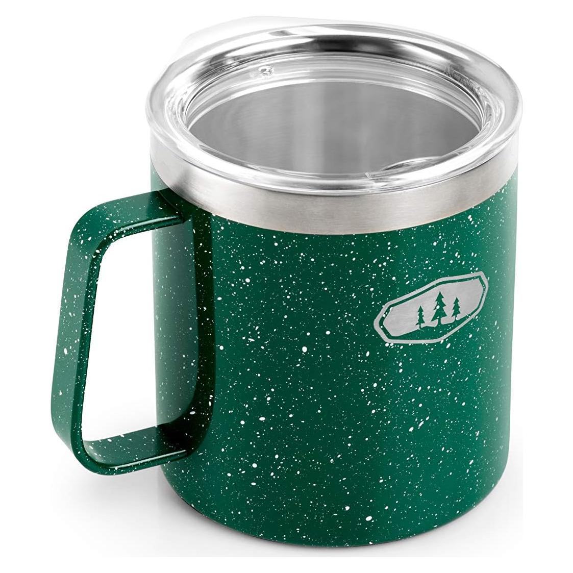 Taza de Campamento GSI Outdoors Glacier 15 oz Verde Manchado