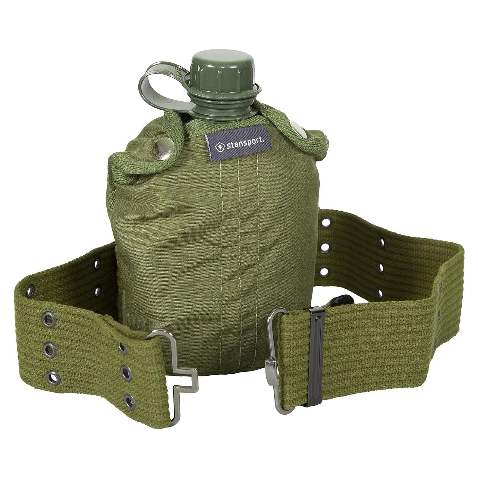 Cantimplora G.I. Stansport 0.95L con Cinturón Ajustable