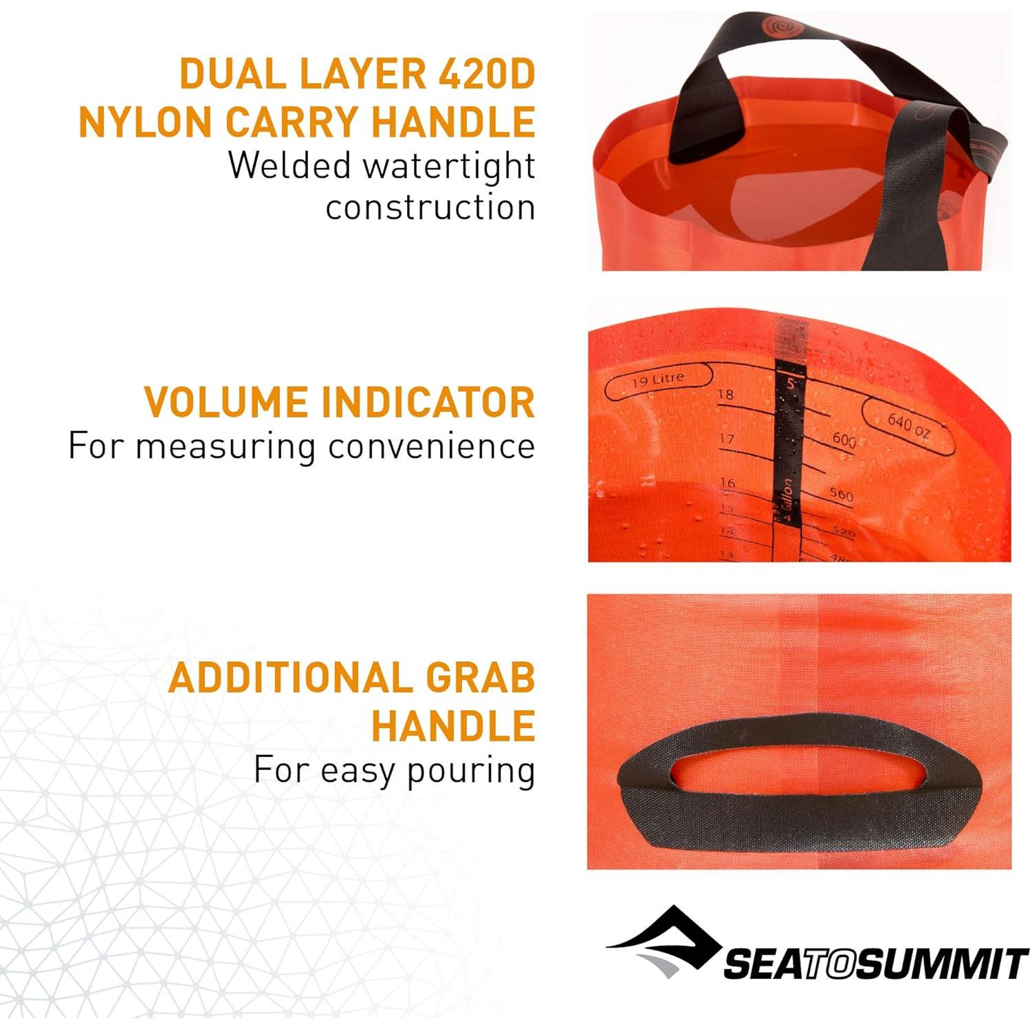 Cubeta Plegable 20 Litros Sea to Summit - Cocina Campamento