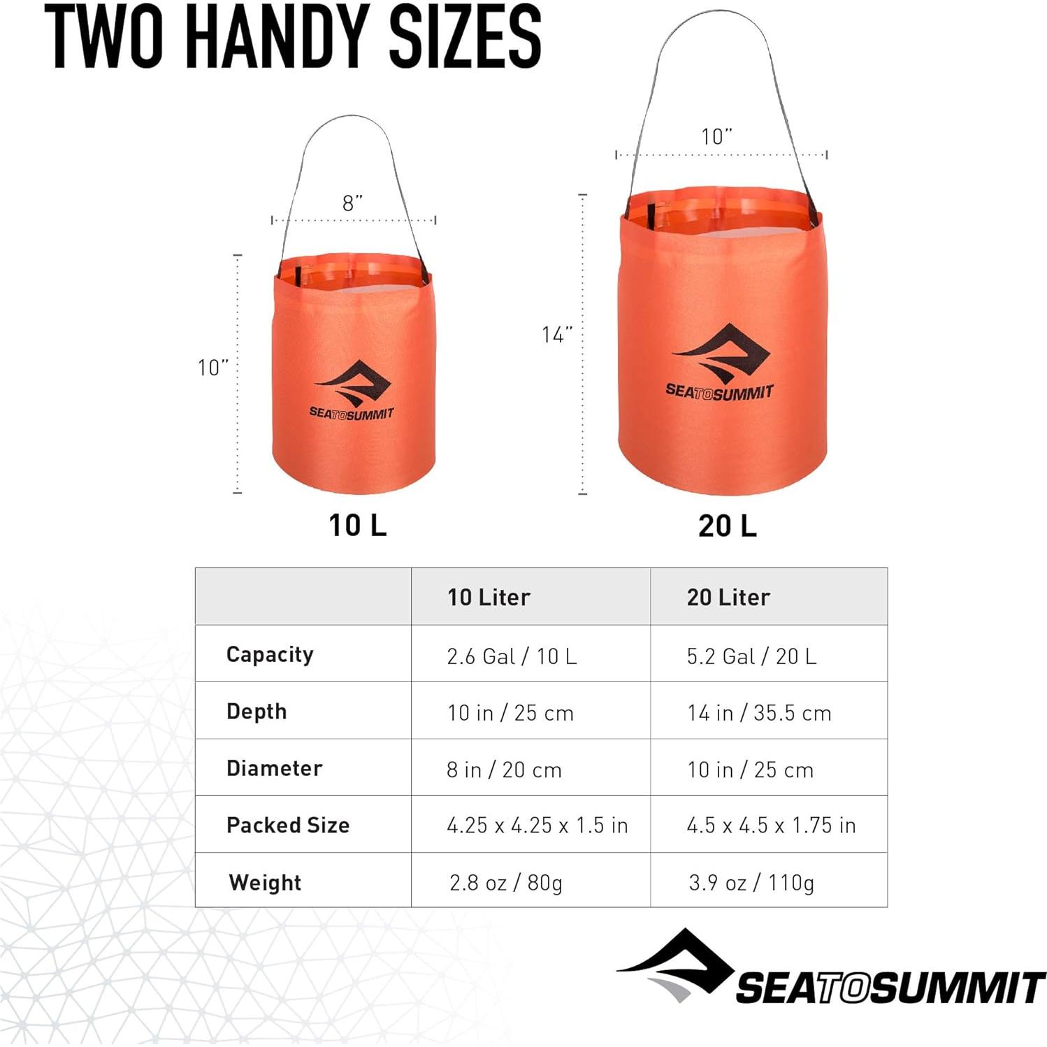 Cubeta Plegable 20 Litros Sea to Summit - Cocina Campamento