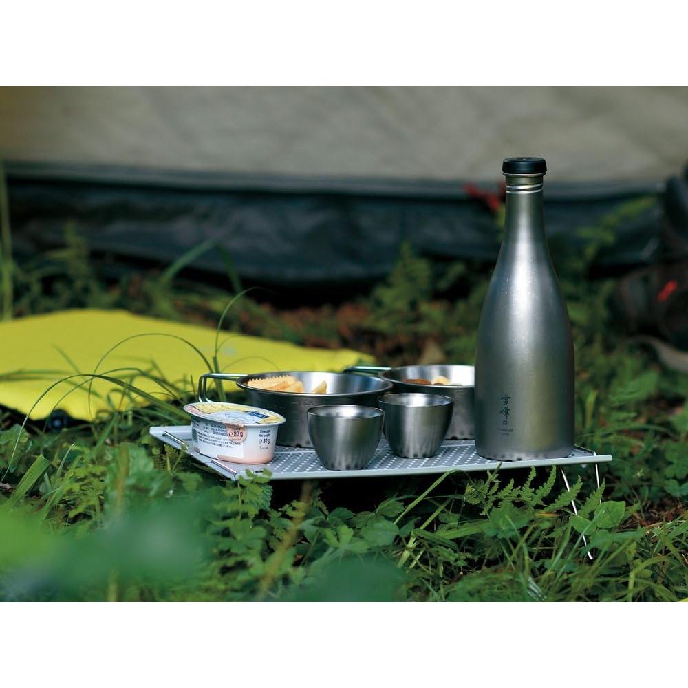 Botella de Sake de Titanio Snow Peak 0.51L Redonda