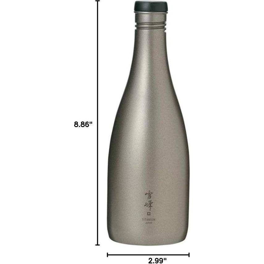 Botella de Sake de Titanio Snow Peak 0.51L Redonda
