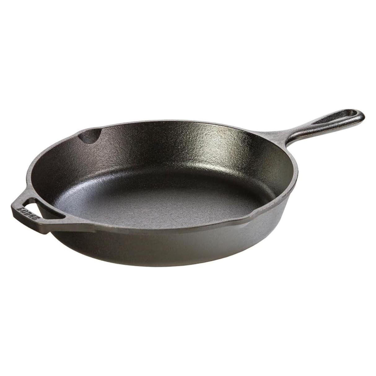 Sartén de Hierro Fundido Lodge 26 cm - Pre-Sazonada, Uso Versátil