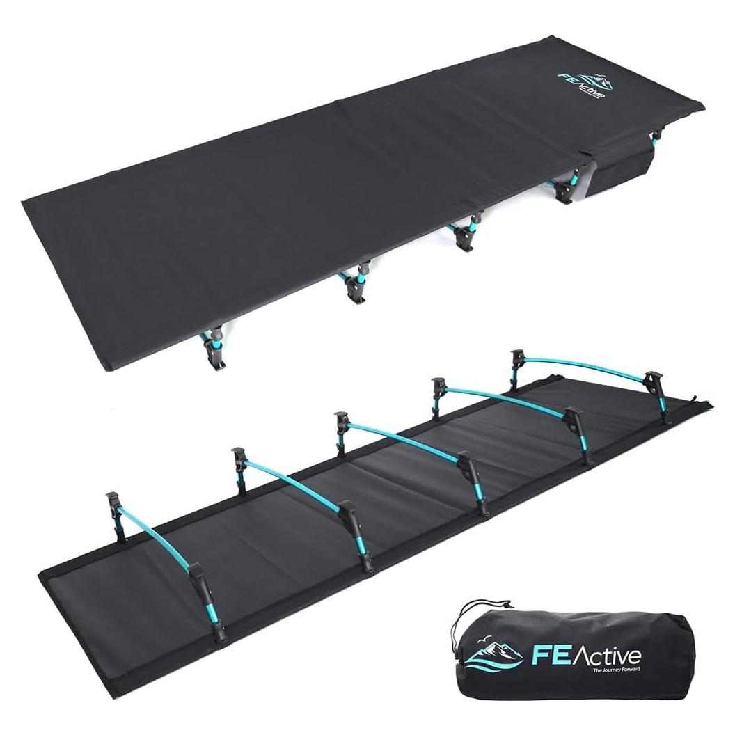 Cama de Camping Plegable FE Active Jasper - 190.5x69.9cm, 113kg