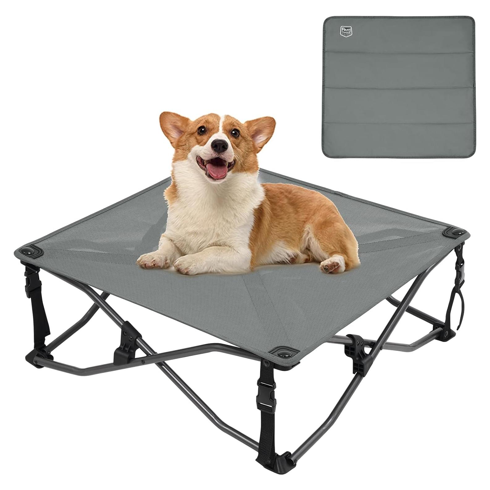 Cama Elevada para Perros Pequeños Timber Ridge 63x63 cm
