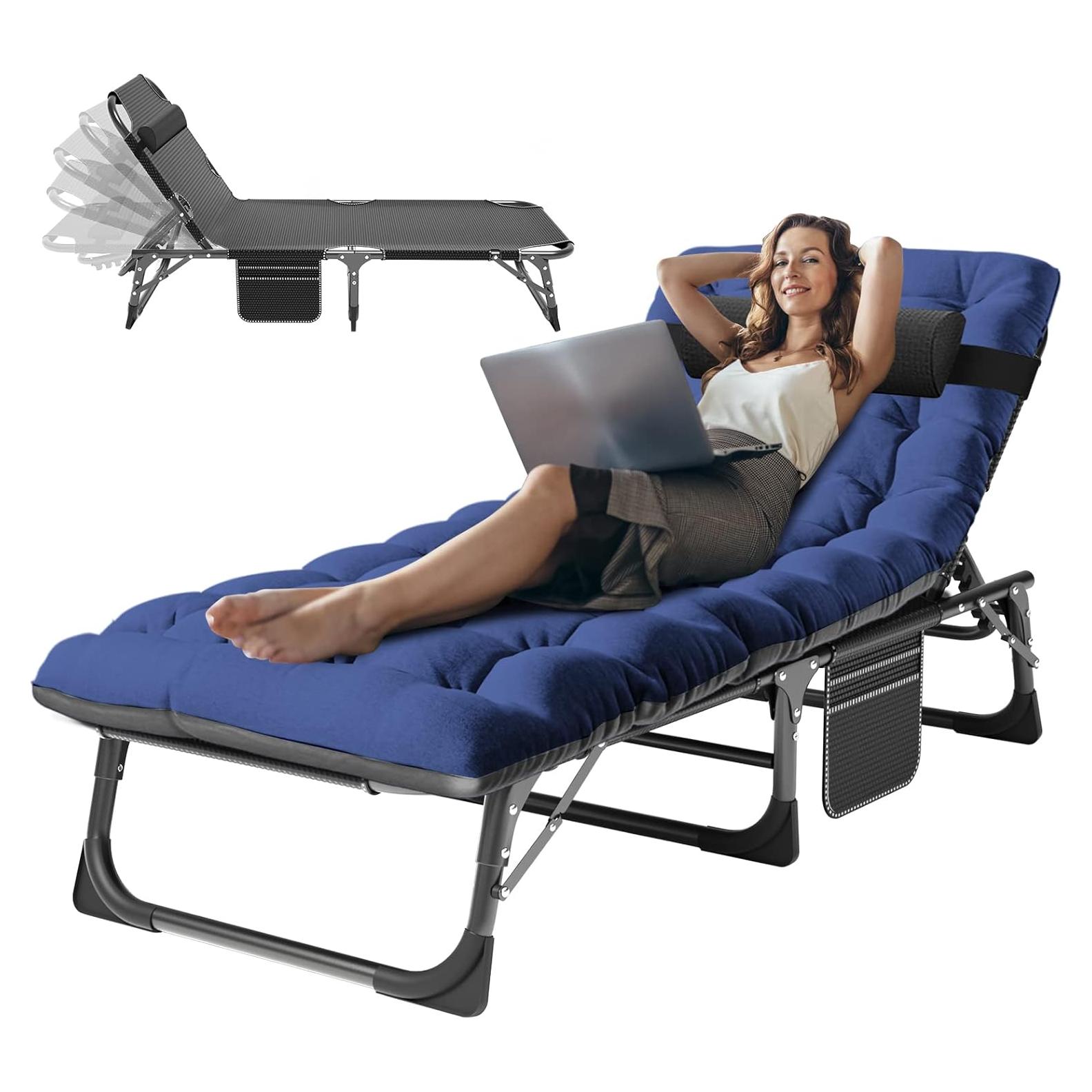 Cama Plegable ABORON Ajustable 3-en-1 para Acampar 190.5x68.6 cm