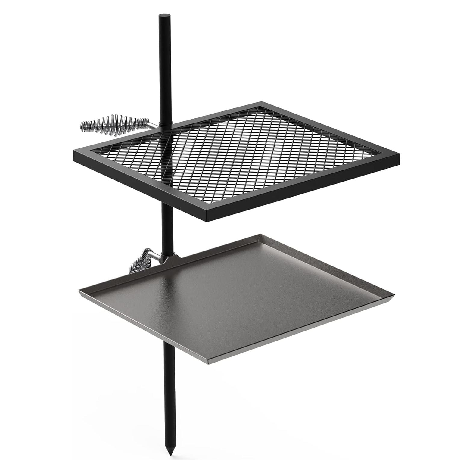 Parrilla Giratoria Ajustable Stanbroil - Acero para BBQ al Aire Libre