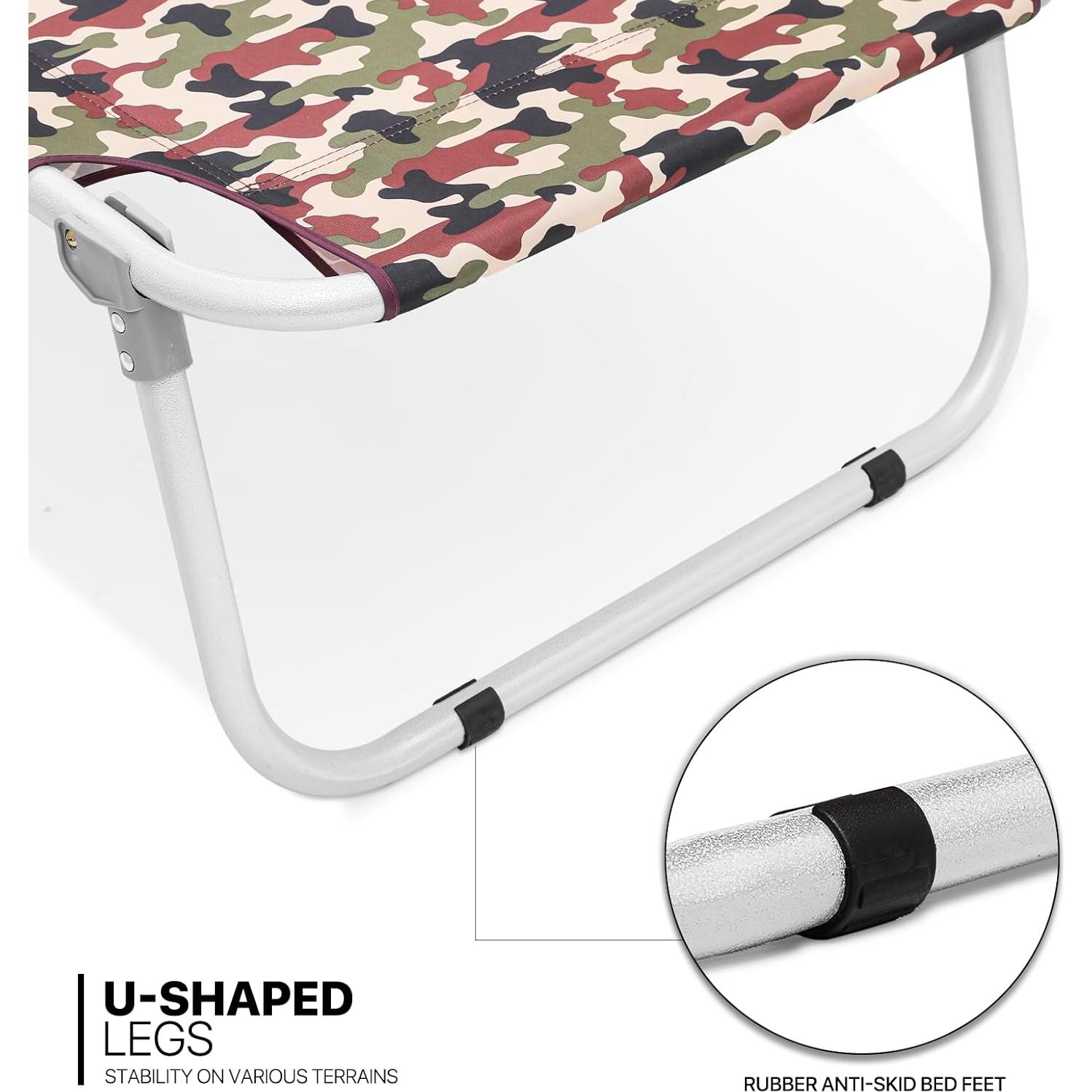 Cama Plegable Ligera MoNiBloom A41-COT-001-CAMO 88.5 kg