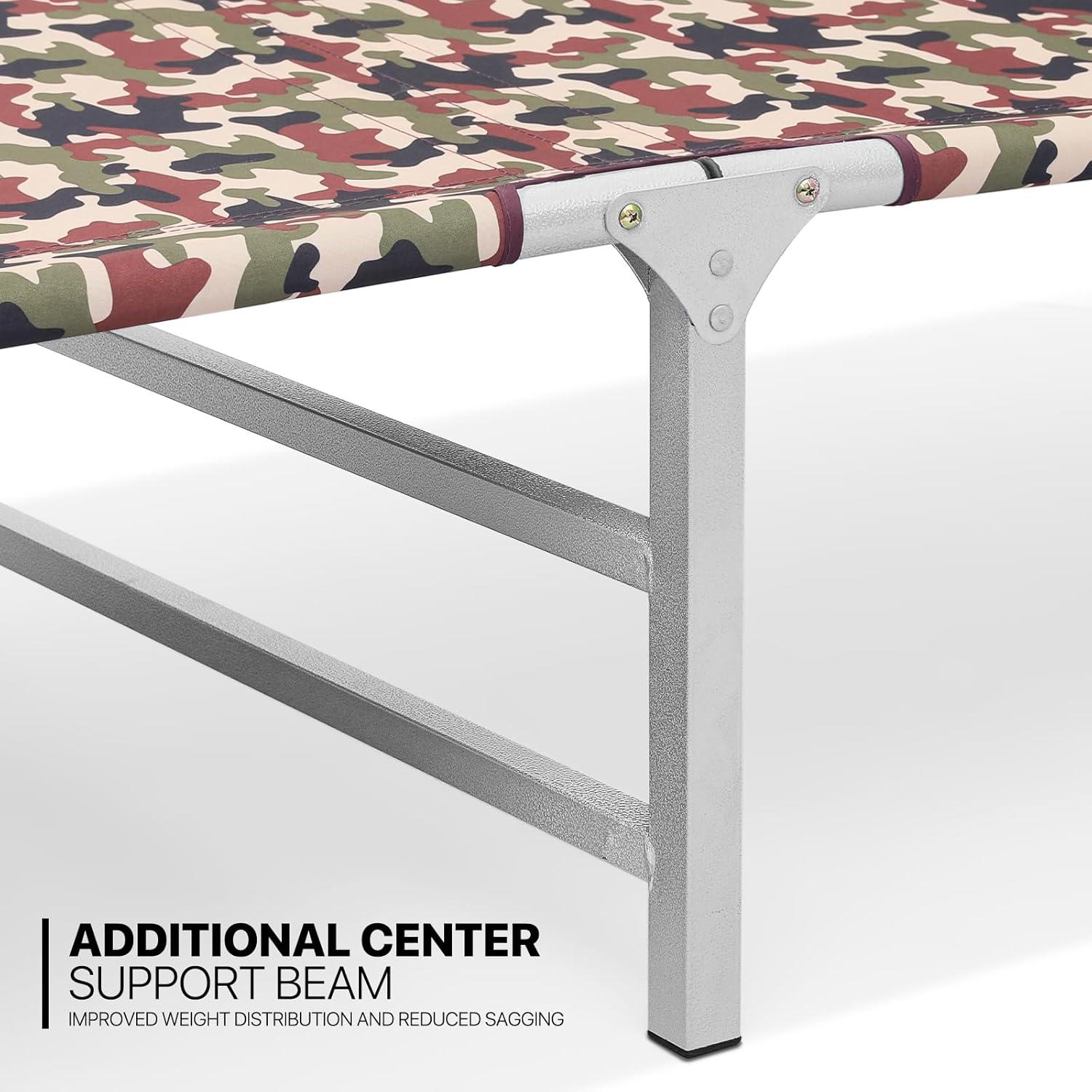 Cama Plegable Ligera MoNiBloom A41-COT-001-CAMO 88.5 kg