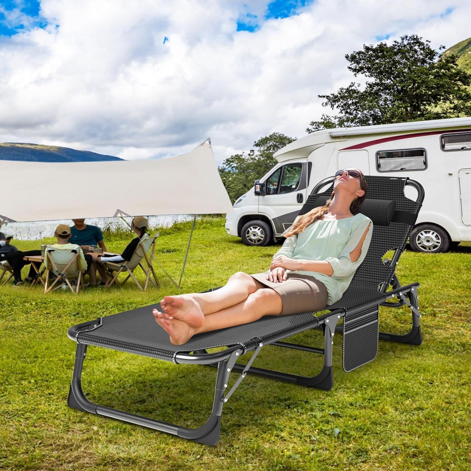 Cama Plegable Slsy para Adultos 5 Posiciones 191x68 cm