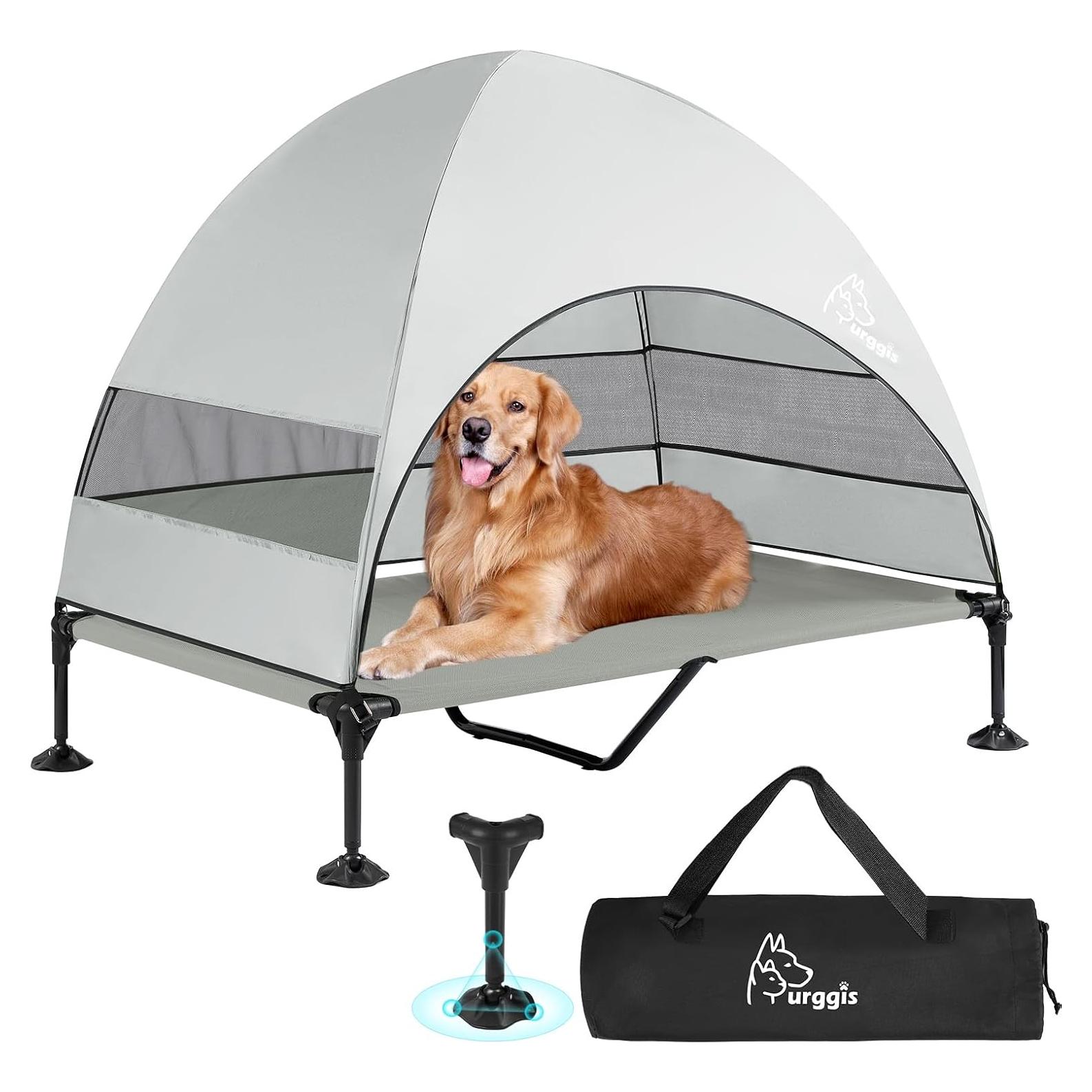 Cama Elevada para Perros Furggis XL con Dosel Impermeable