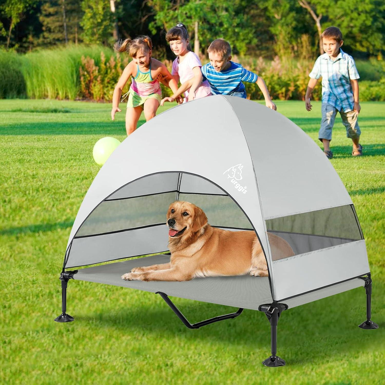 Cama Elevada para Perros Furggis XL con Dosel Impermeable