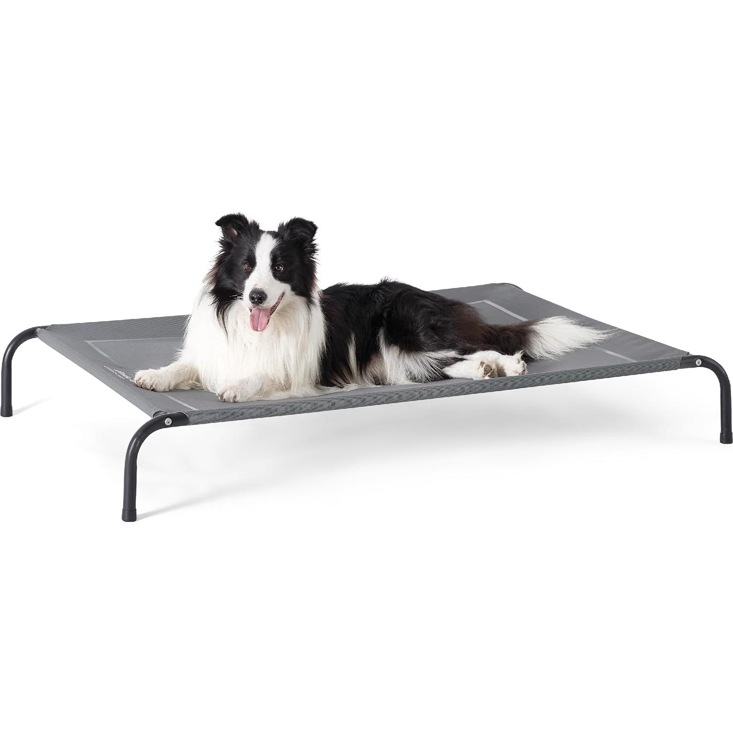Cama Elevada para Perros Grande Bedsure Gris 124.46x80.01 cm