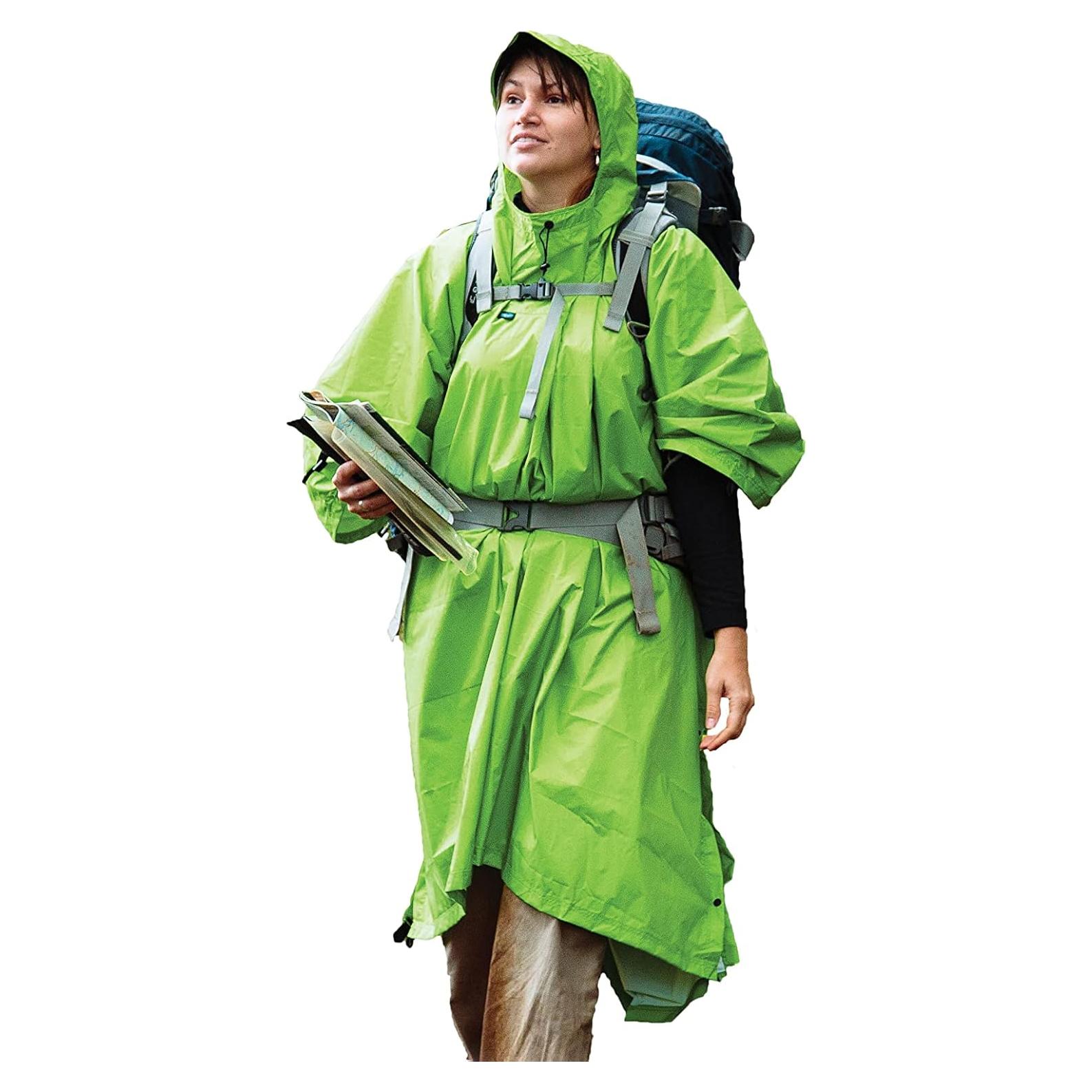 Poncho Impermeable Sea to Summit 4-en-1 Nylon Verde Manzana
