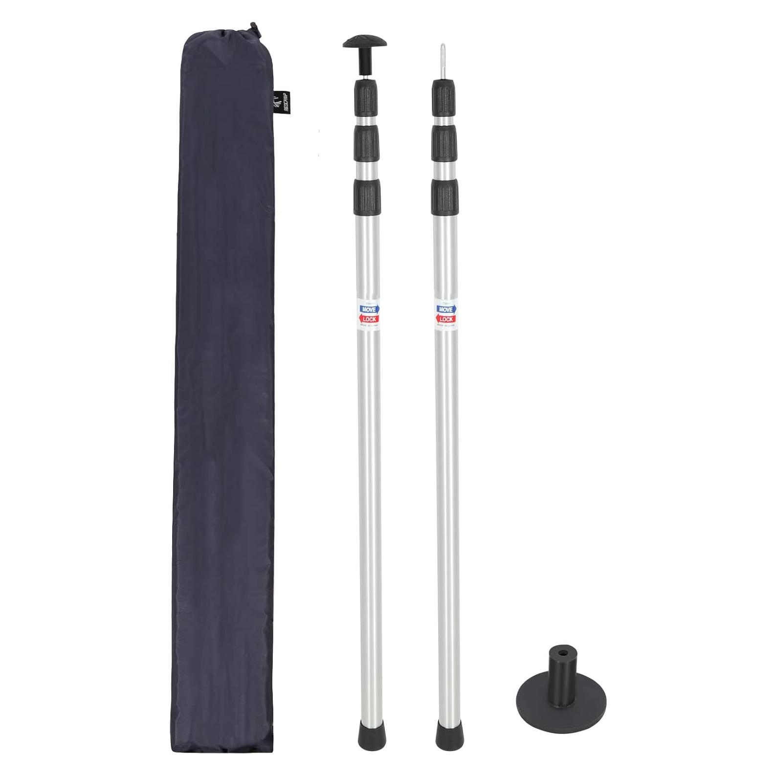 Poste Telescópico de Aluminio REDCAMP 90-230 cm Juego de 2