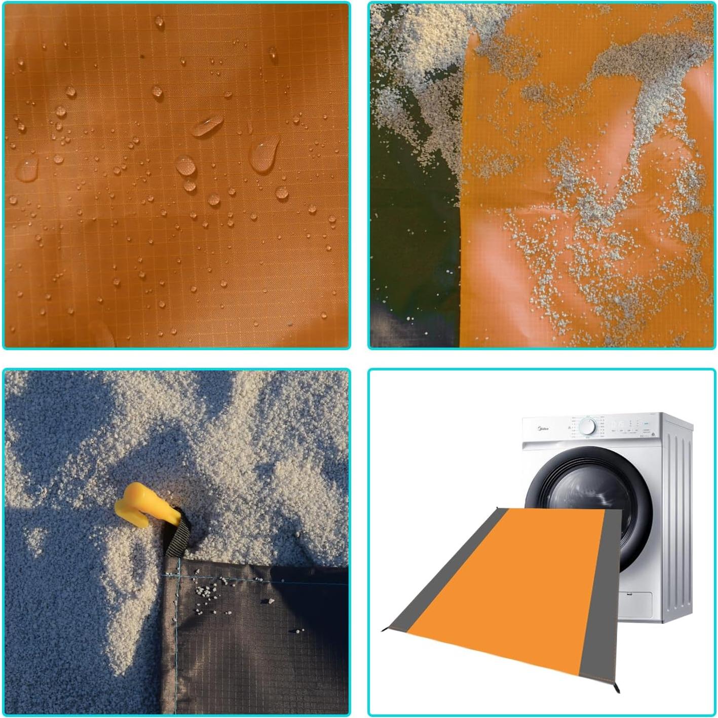 Lona de Camping Wind Tour Impermeable 140x199 cm Naranja