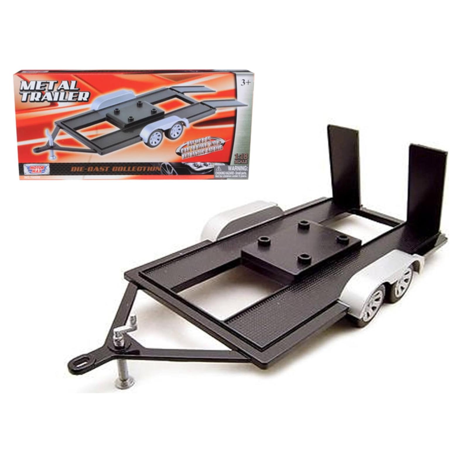 Remolque Motormax 1/18 para coches de metal