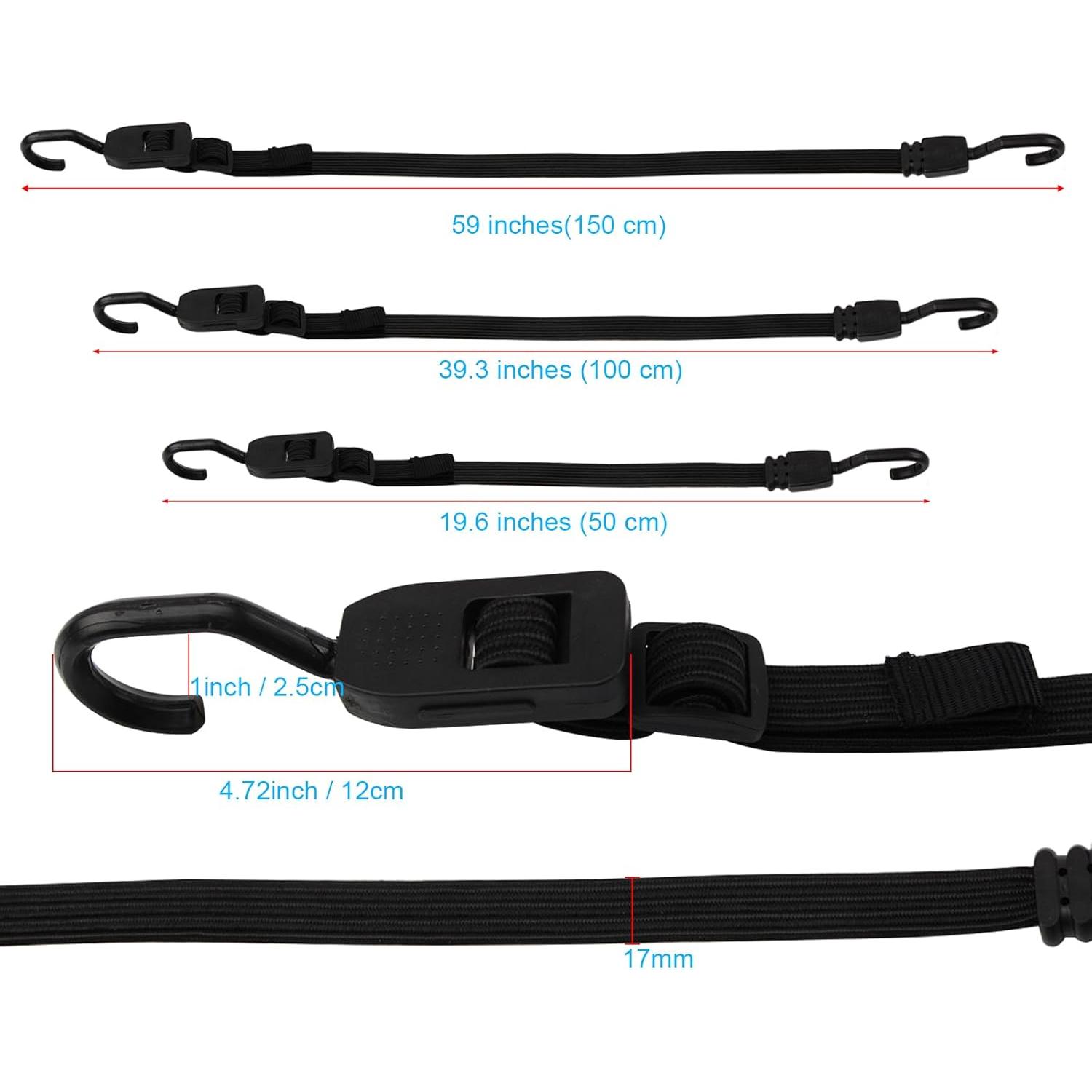 Cuerdas Elásticas Ajustables XSTRAP STANDARD 4PCS 101.6 cm