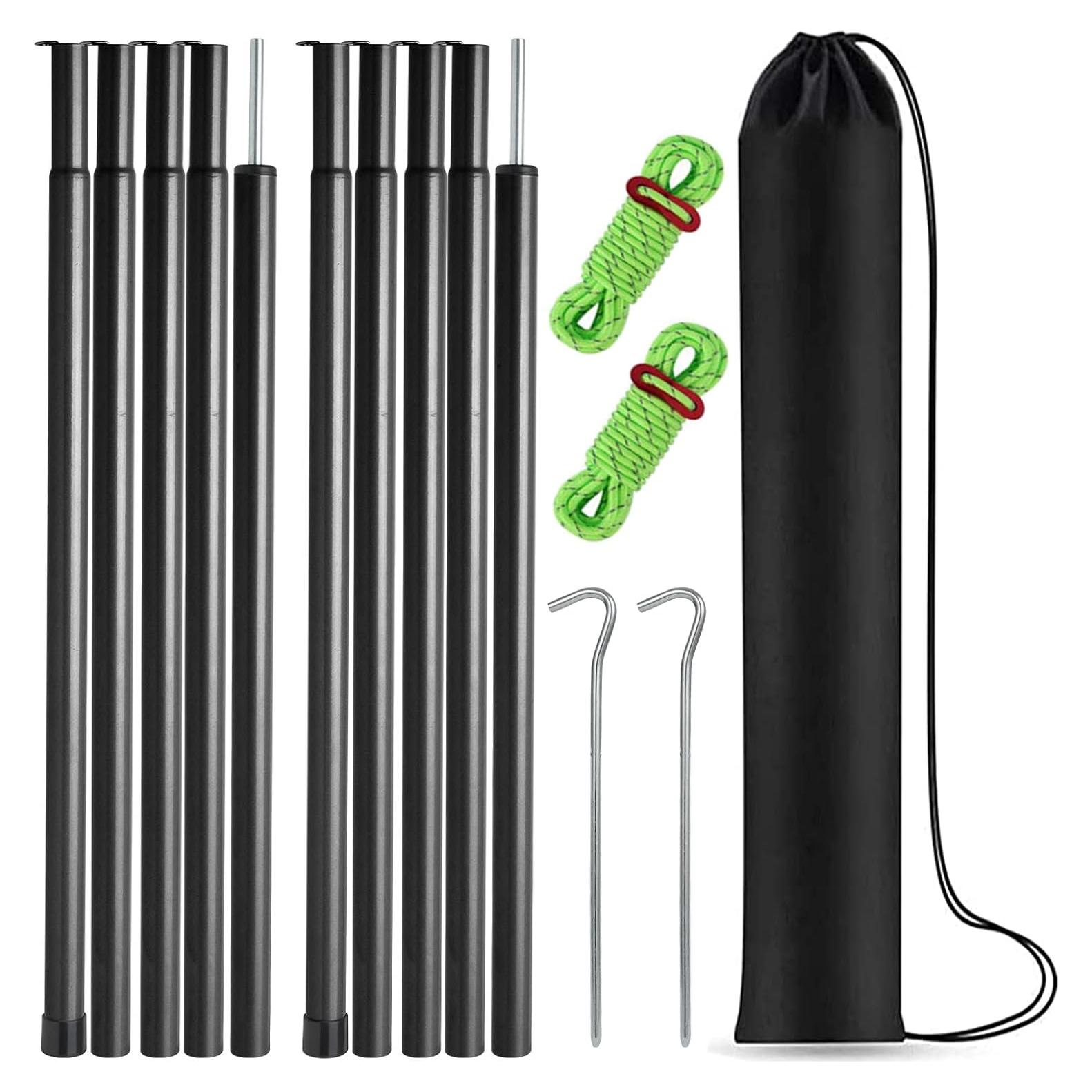 Postes ajustables para toldo Hibinew HB - Acero 190.5 cm