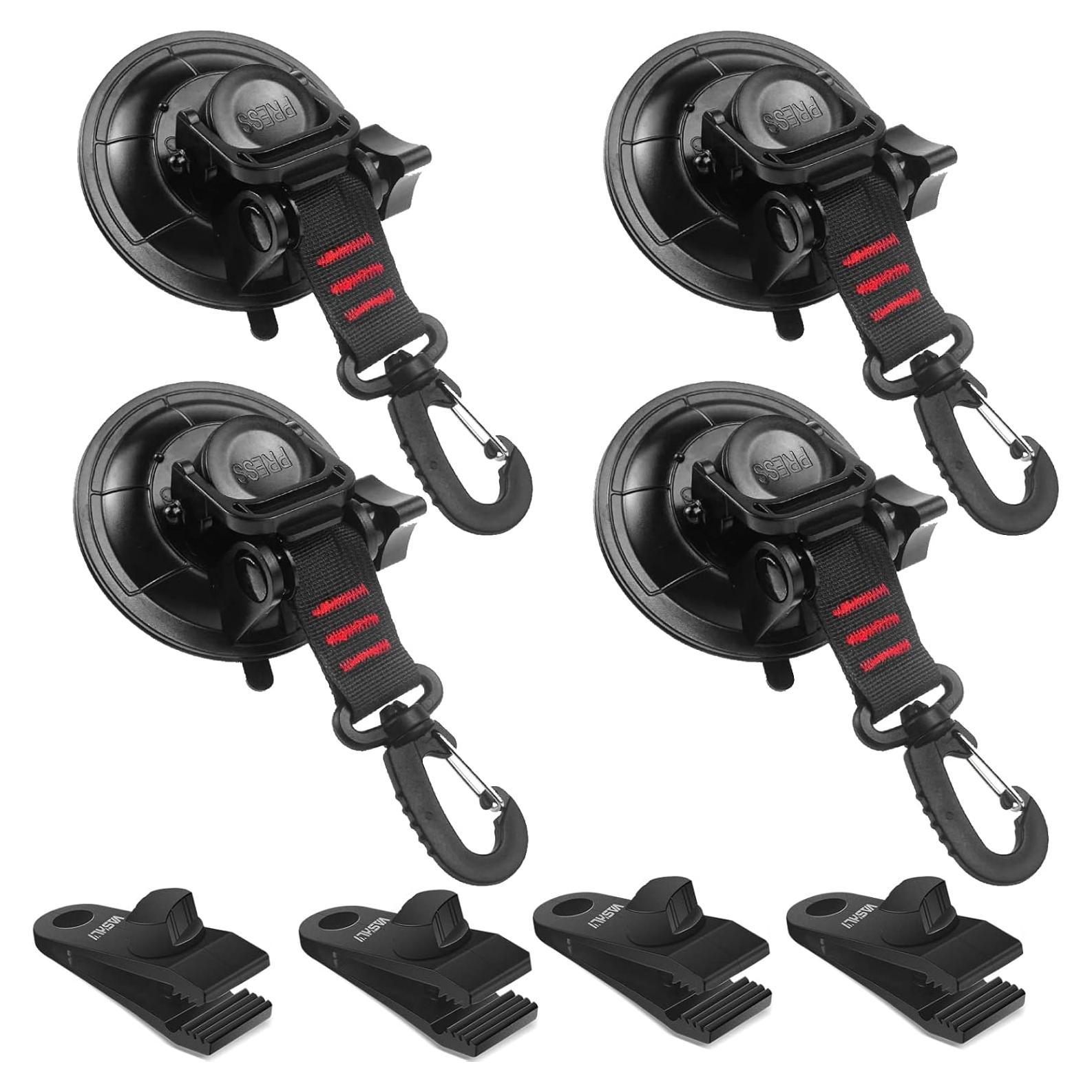 Ancla de Ventosa Vashly 4pcs Alta Resistencia 31.75kg