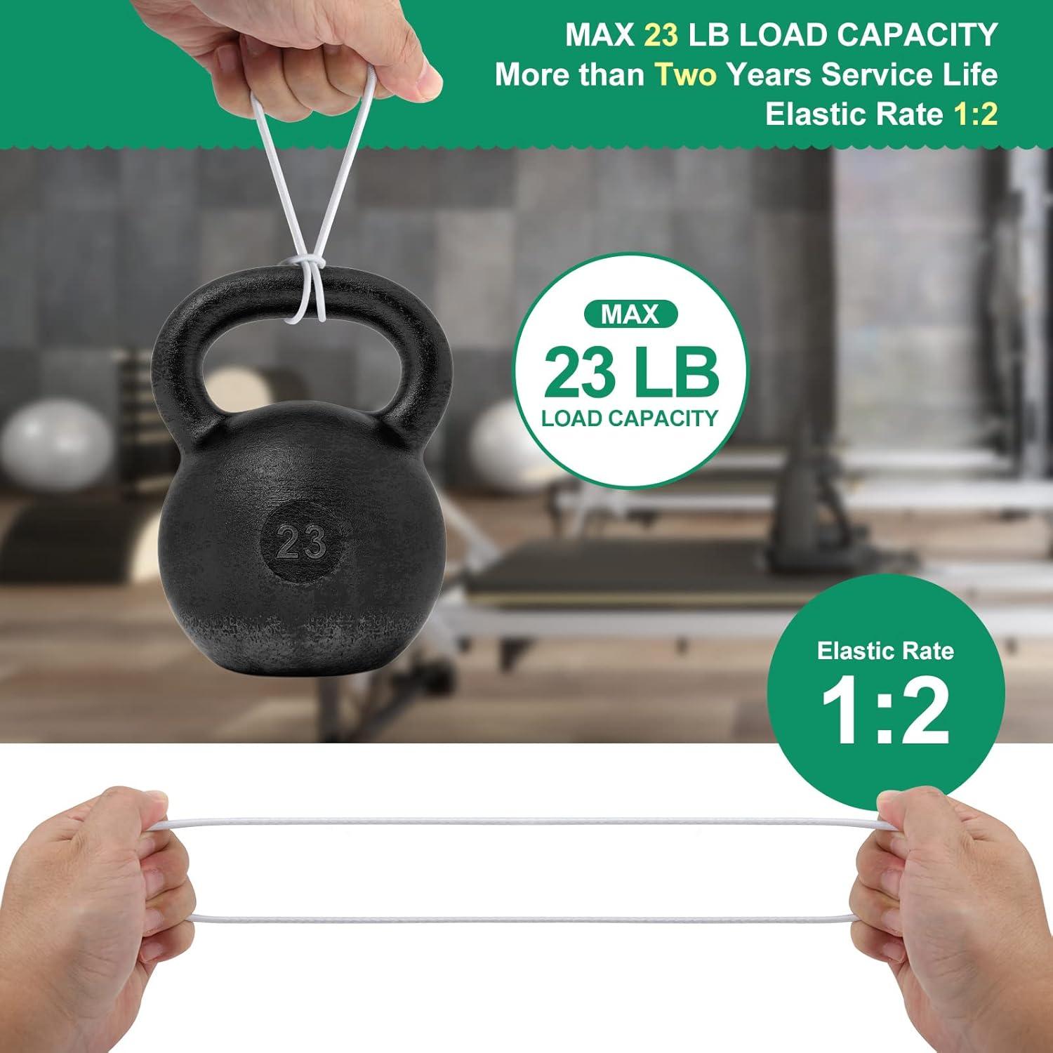 Cuerdas Bungee Elásticas Skytened 15 cm 50 Unidades Blancas