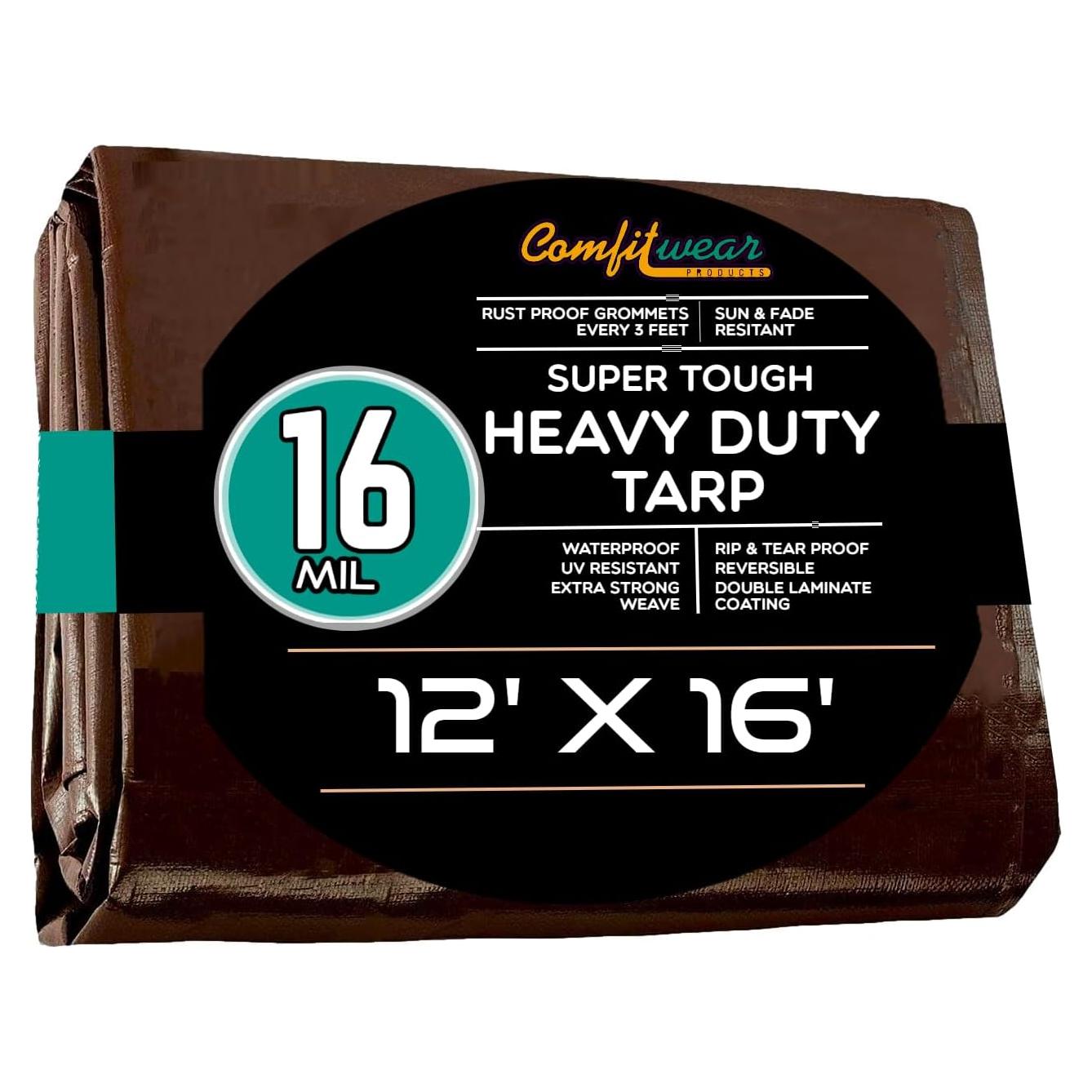Lona Multiusos Impermeable COMFITWEAR 12x16 pies 16 Mils