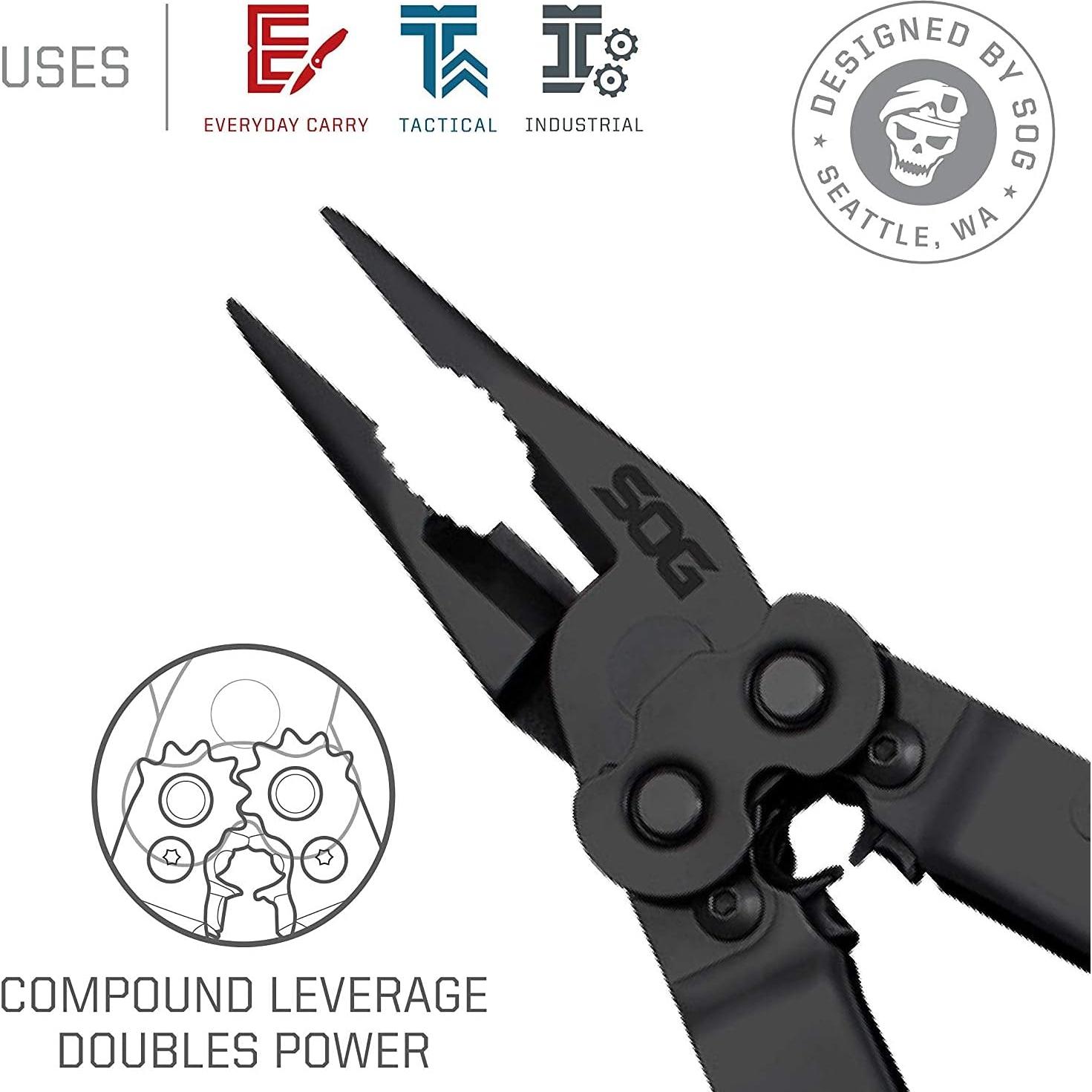 Multi-Herramienta SOG PowerLock 18 en 1 Acero Inoxidable Negro