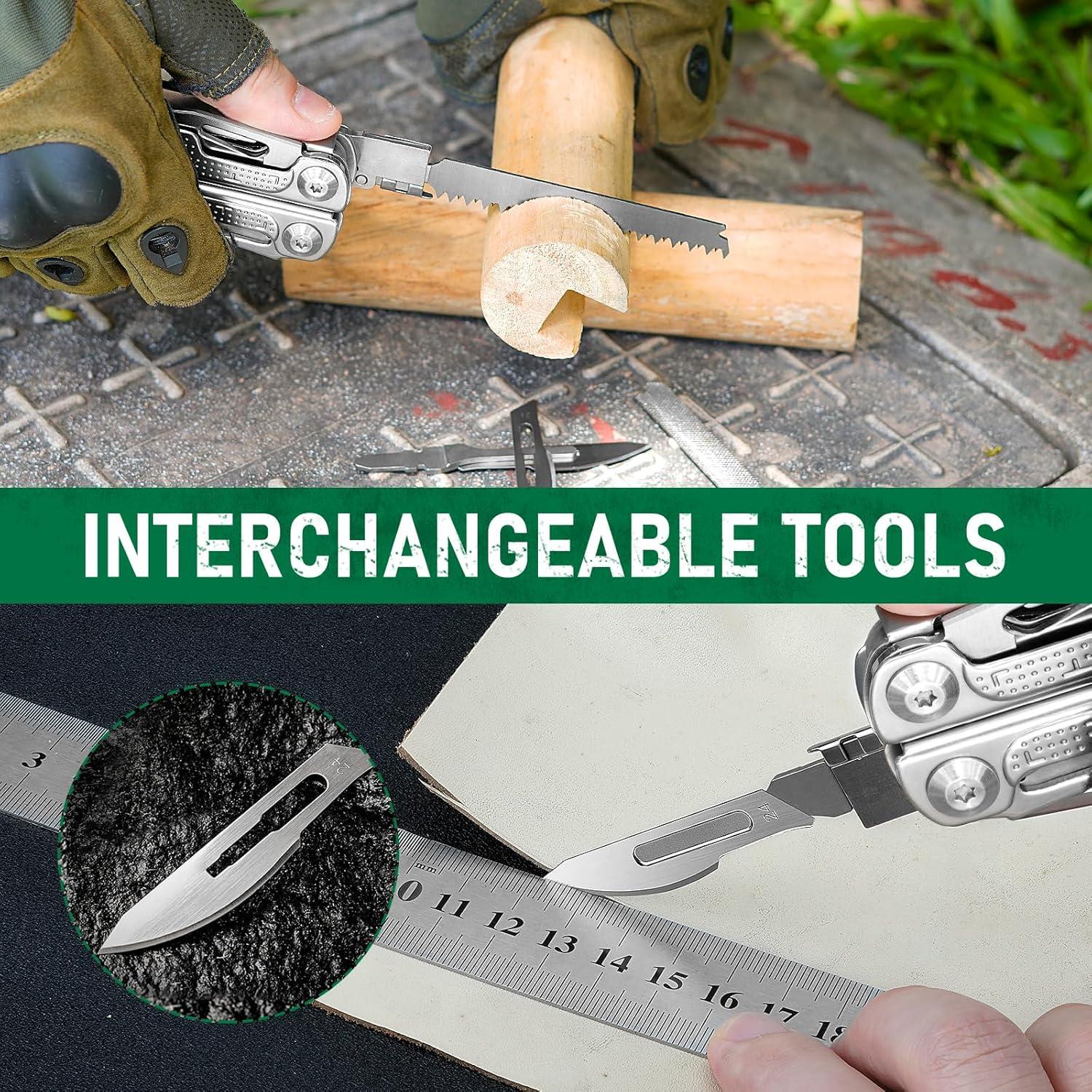 Multiherramienta Plegable BIBURY BI2049 11 en 1 Acero Inoxidable