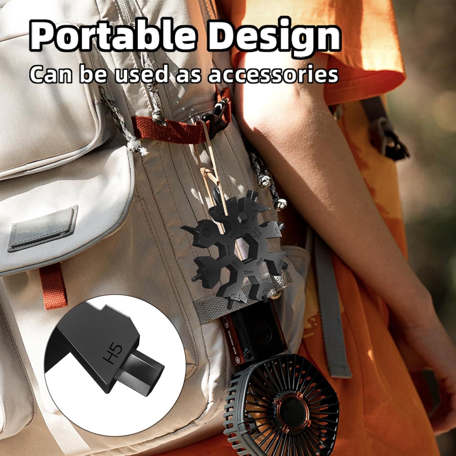 Herramienta Multi Nieve 18 en 1 Vickay - Acero Inoxidable Negro