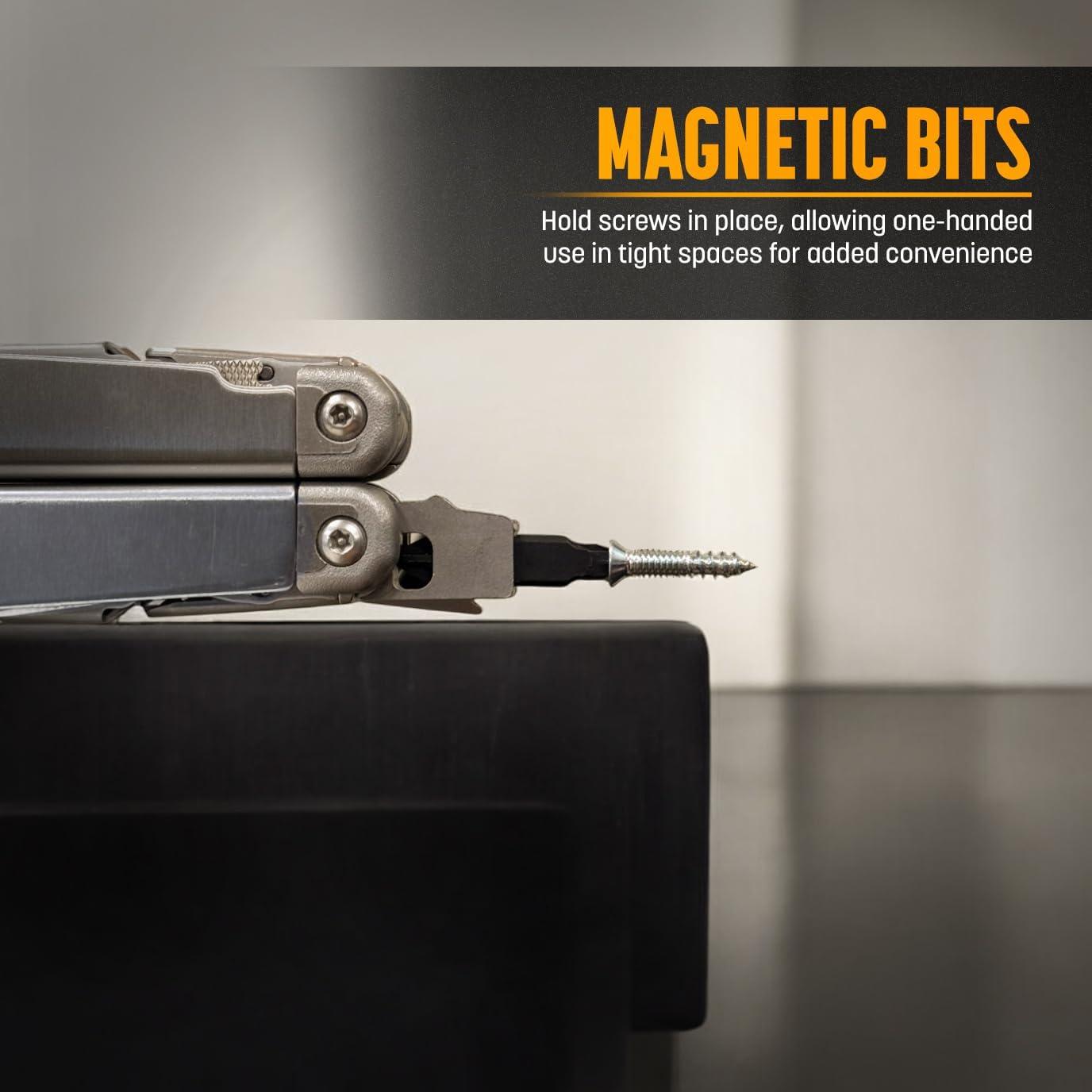 Paquete de 4 Puntas de Destornillador Leatherman Phillips/Plana