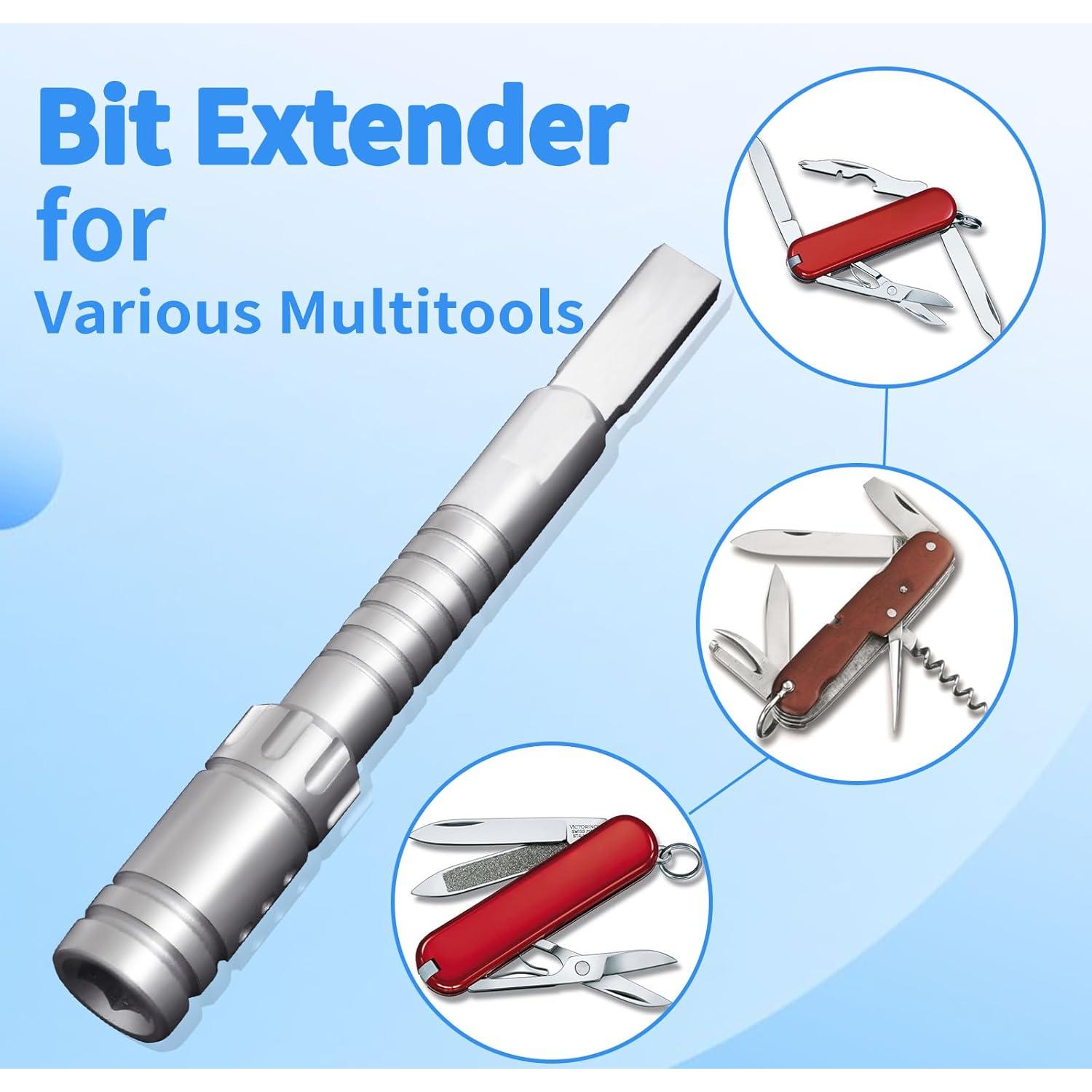 Extensor de Bits Plata JEINAPA para Multiherramientas Leatherman