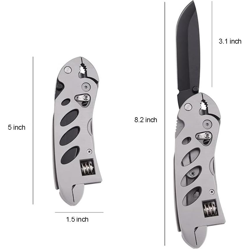 Llave Multiherramienta ZOVEDAIUG 7 en 1 Plegable Acero Inoxidable