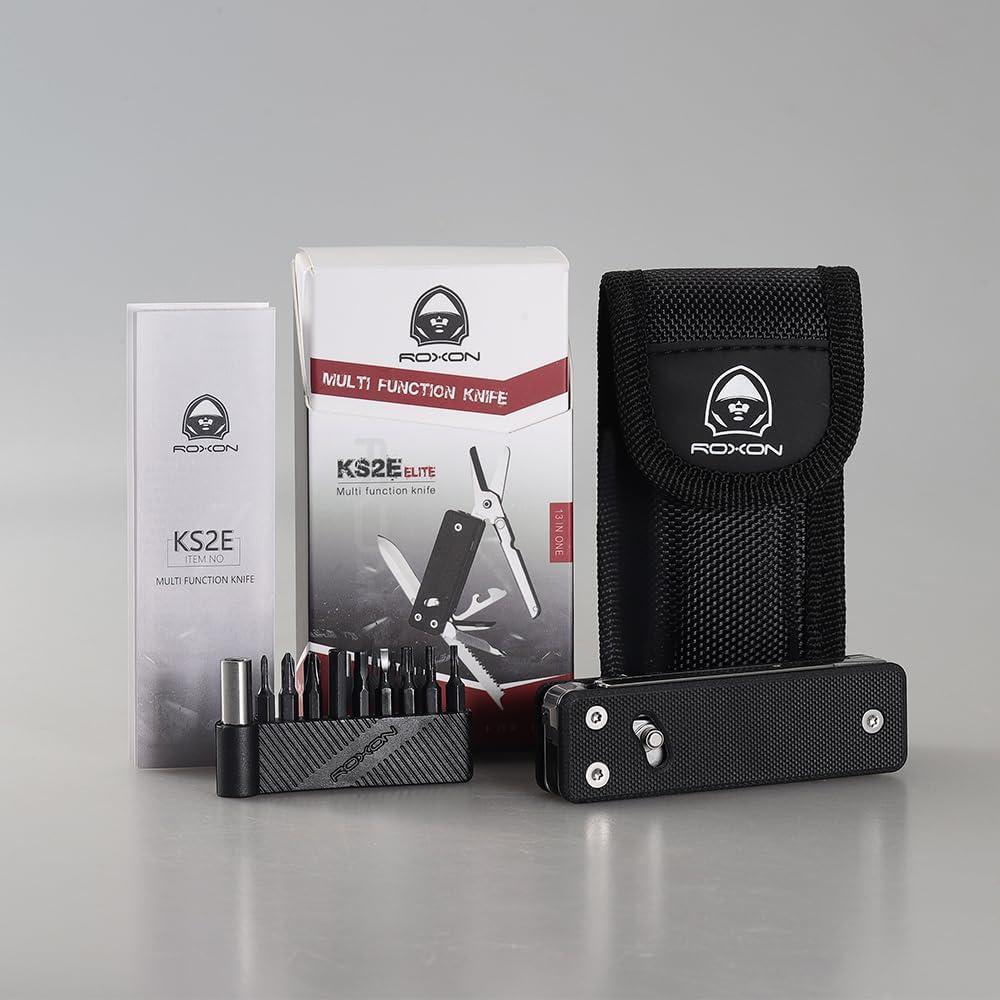 Multiherramienta ROXON KS2 Elite D2 13 en 1 Cuchillo y Tijeras