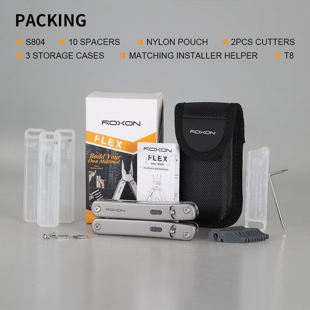 Multiherramienta Modular Roxon S804 Flex con 9 Módulos