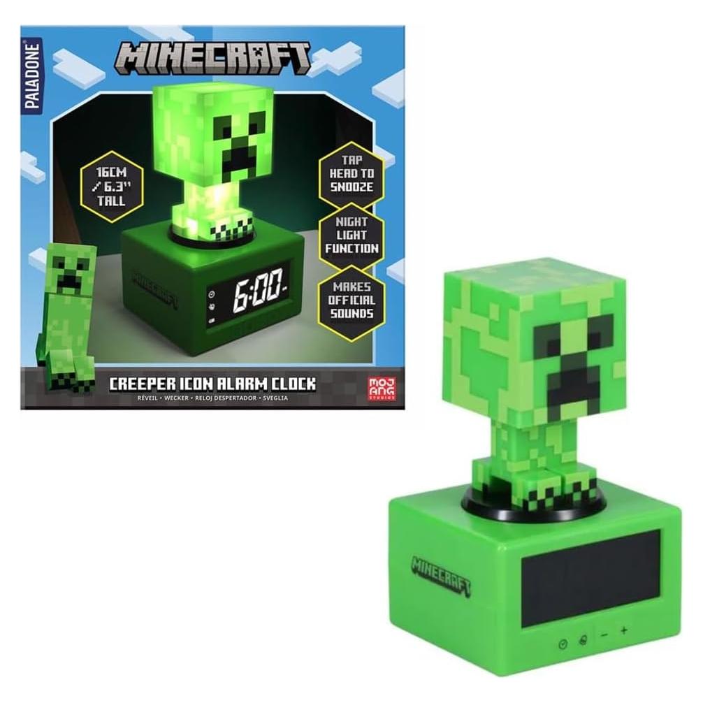 Reloj Despertador Creeper Paladone 16 cm para Niños