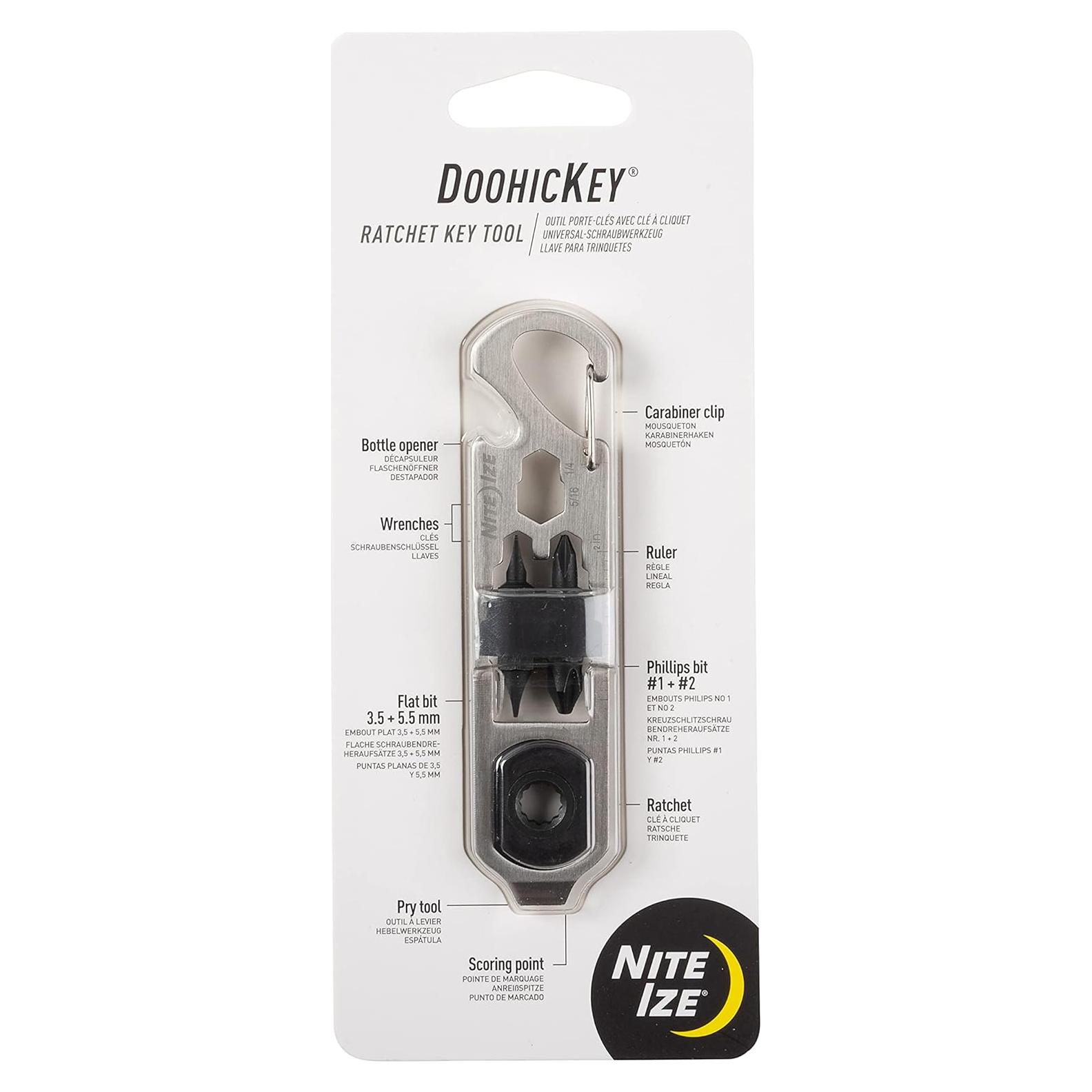 Multiherramienta Nite Ize DoohicKey Ratchet con Clip Mosquetón