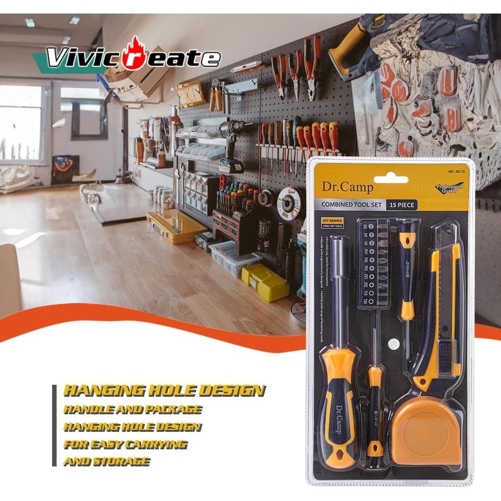 Kit de Herramientas Multiusos Dr. Camp 13 Piezas Ergonómico