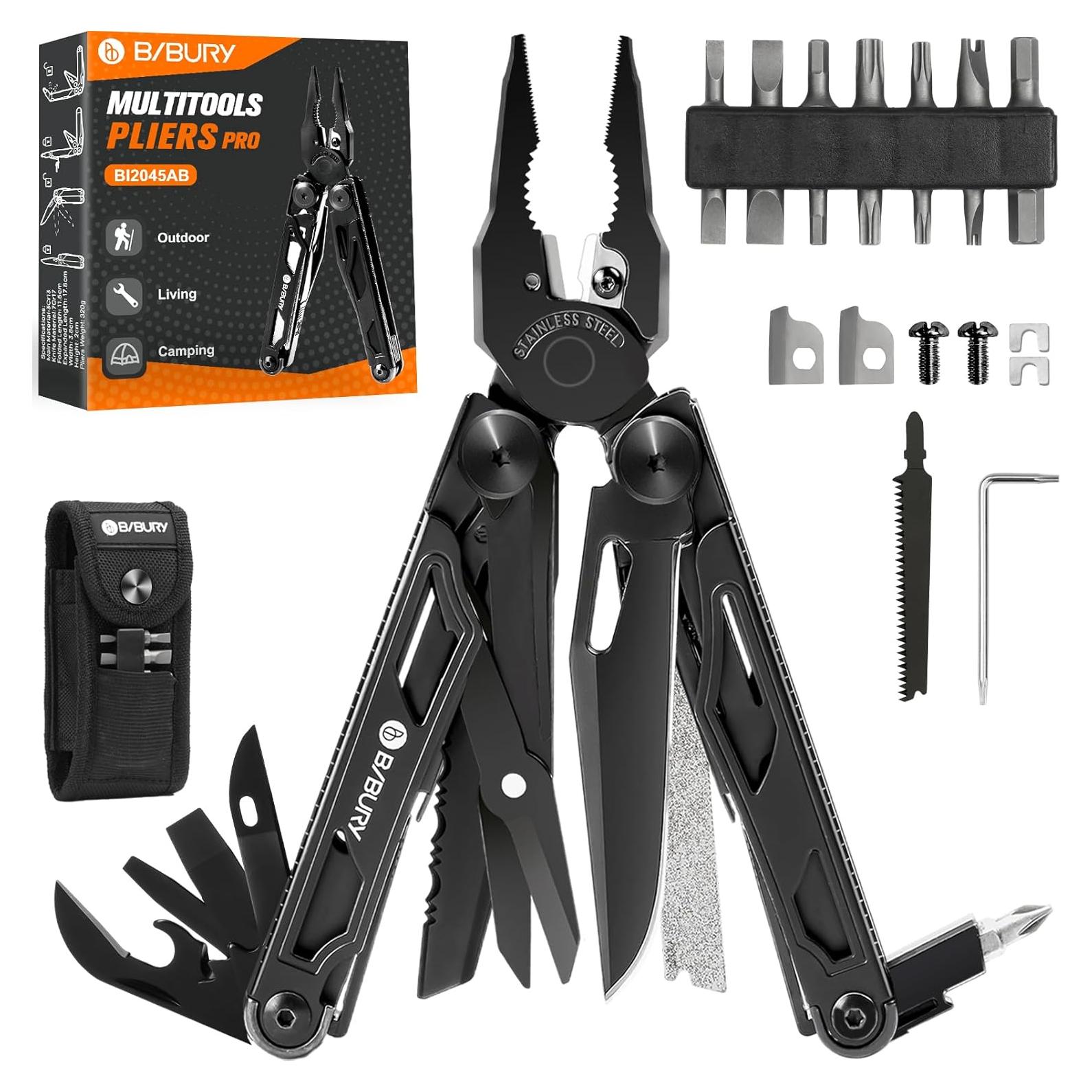 Multiherramienta BIBURY Pro 31 en 1 Acero Inoxidable Plegable