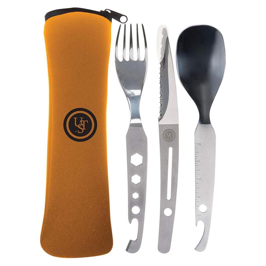 Juego de Utensilios UST de Acero Inoxidable para Camping