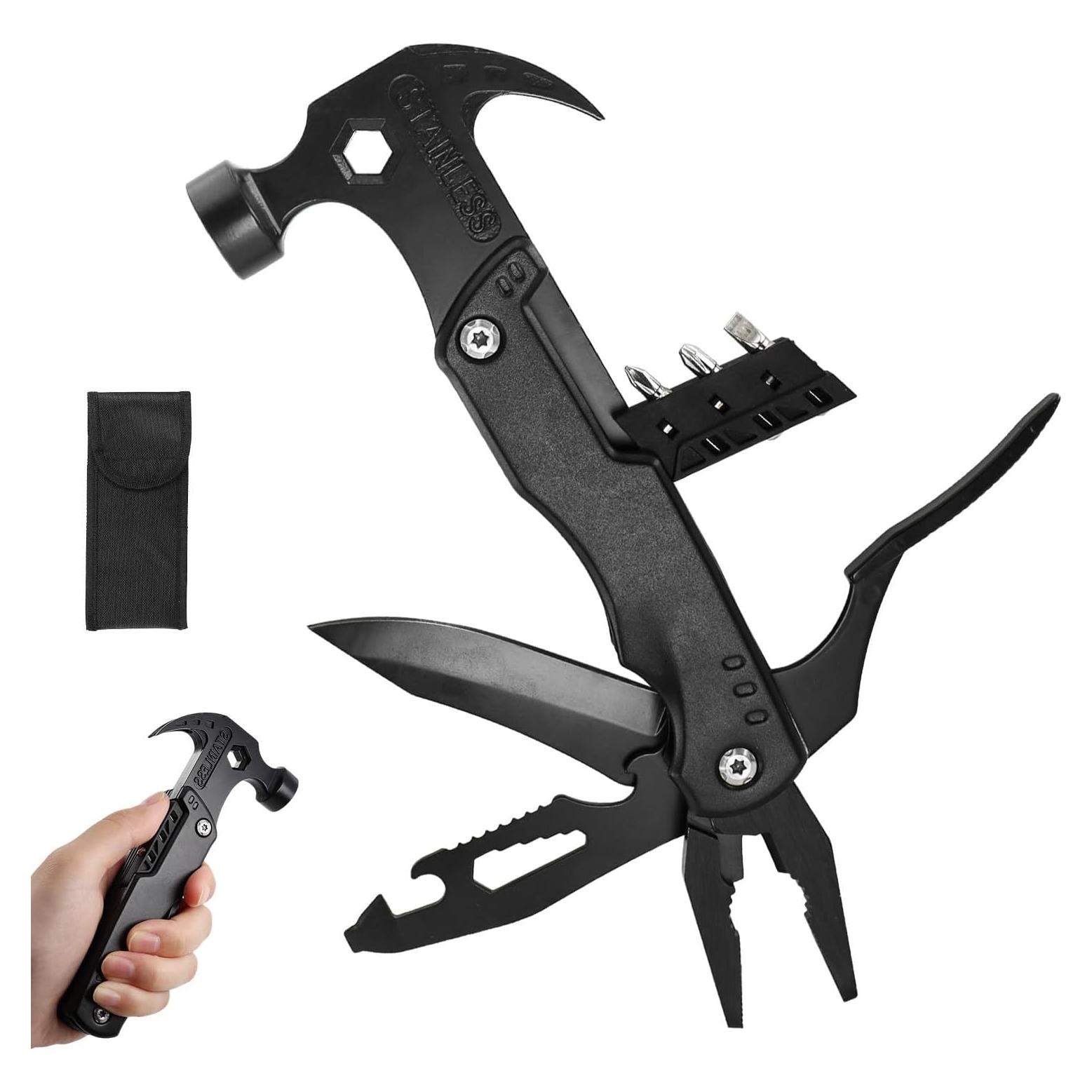 Martillo Multiherramienta 15 en 1 RUIQINQI Acero Inoxidable