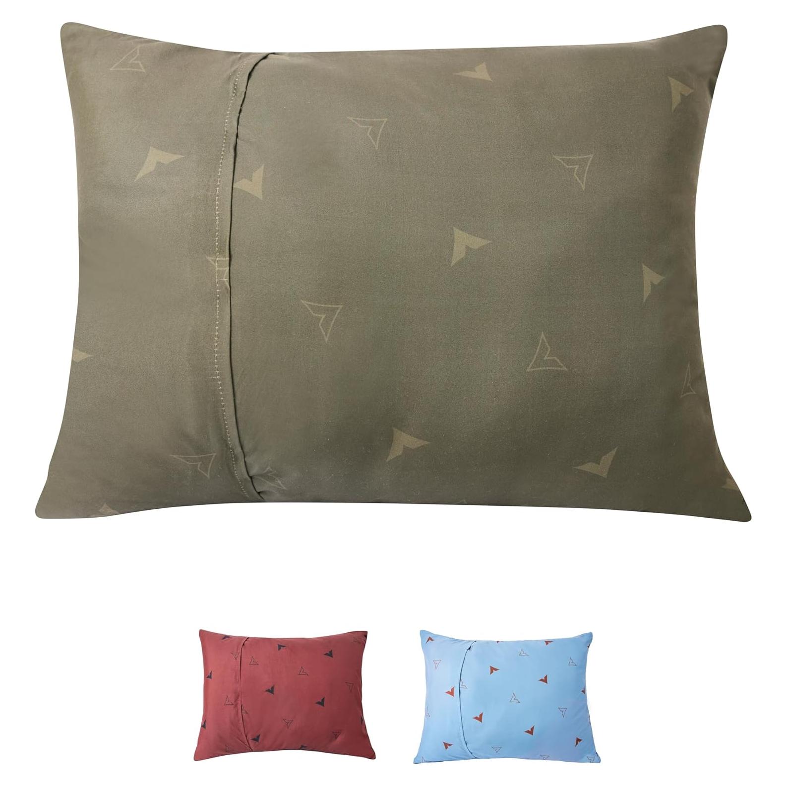 Almohada de Camping TETON Sports Grande Oliva Carbón Lavable