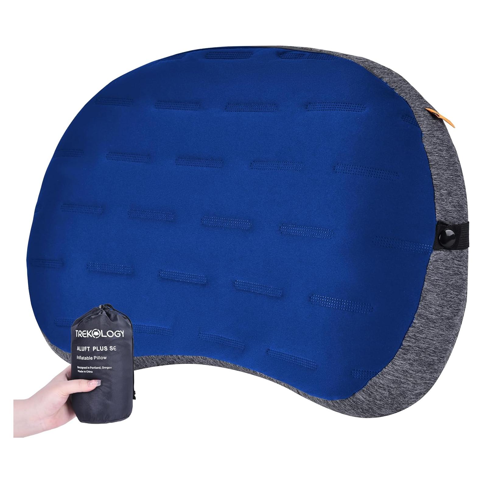Almohada Inflable TREKOLOGY ALUFT Plus SE Azul - Compacta y Ligera