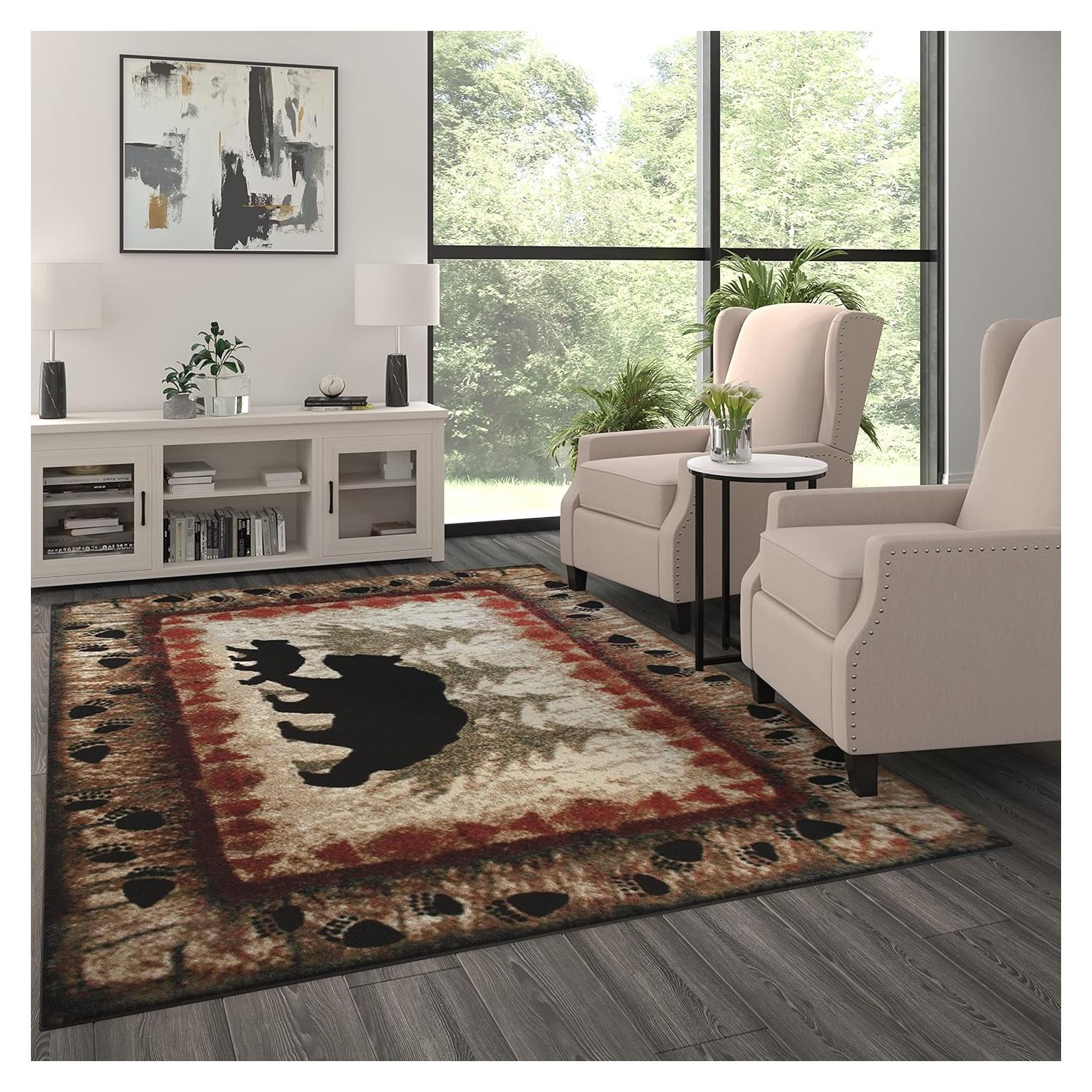 Alfombra de Área Masada Rugs Cabaña Oso 1.83x2.74m