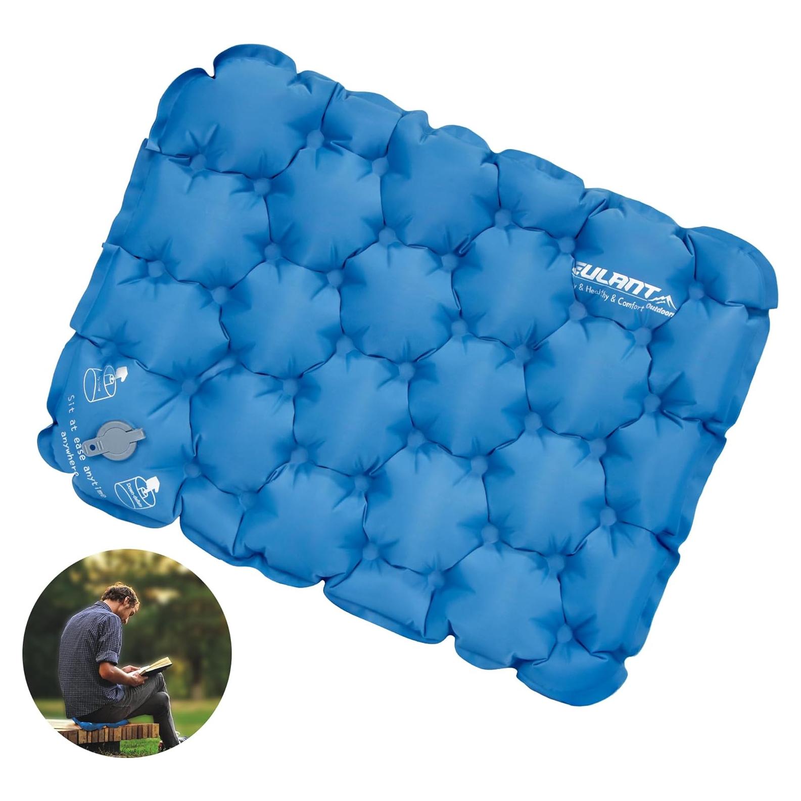 Cojín de Aire Inflable Eulant 42x33cm - Ligero y Portátil