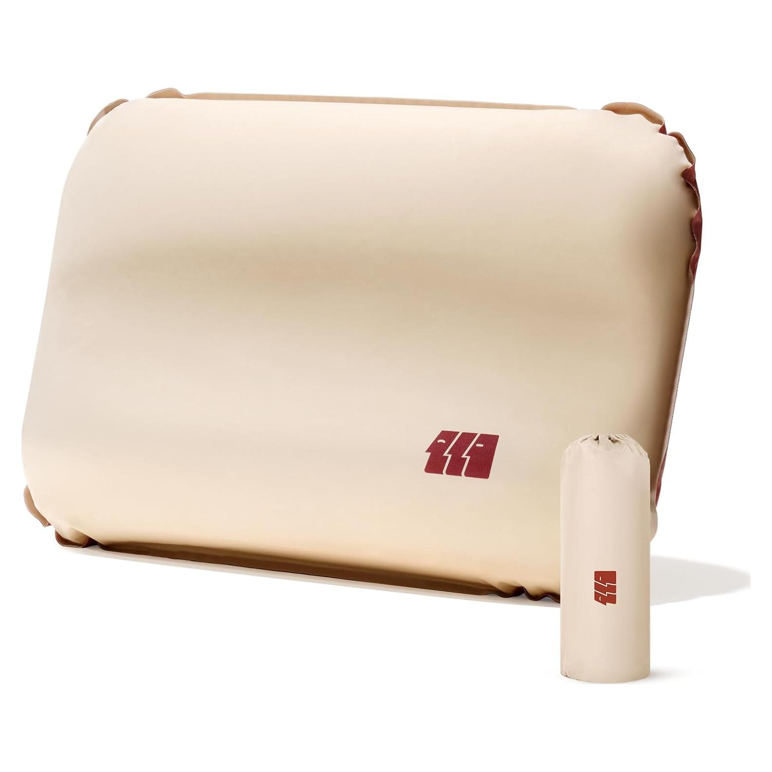 Almohada Inflable Ultraligera TANSTRIDER CP-01 Caqui