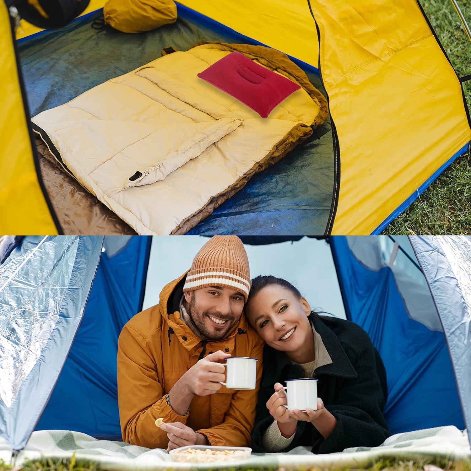 Almohada Inflable PATIKIL 3 Paquetes Camping Soporte Cuello Gris